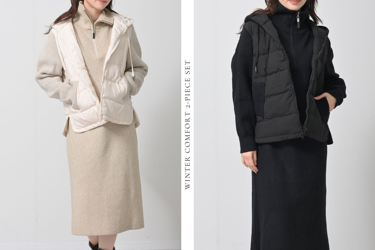 冬のスペシャル福袋セット<br>— コート&ニットワンピース —