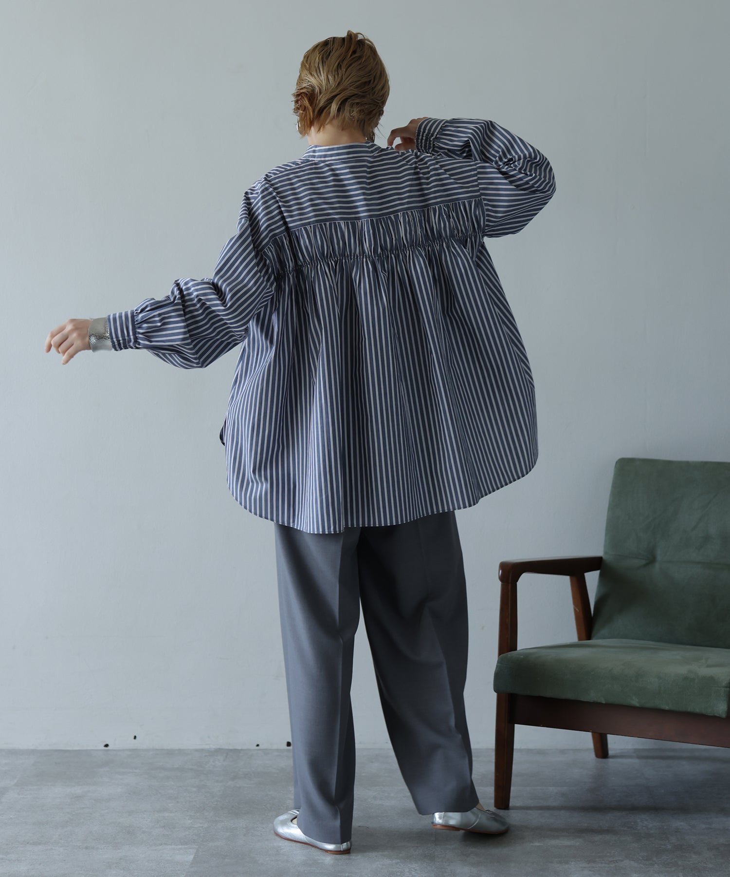 ネイビーストライプ model:H160