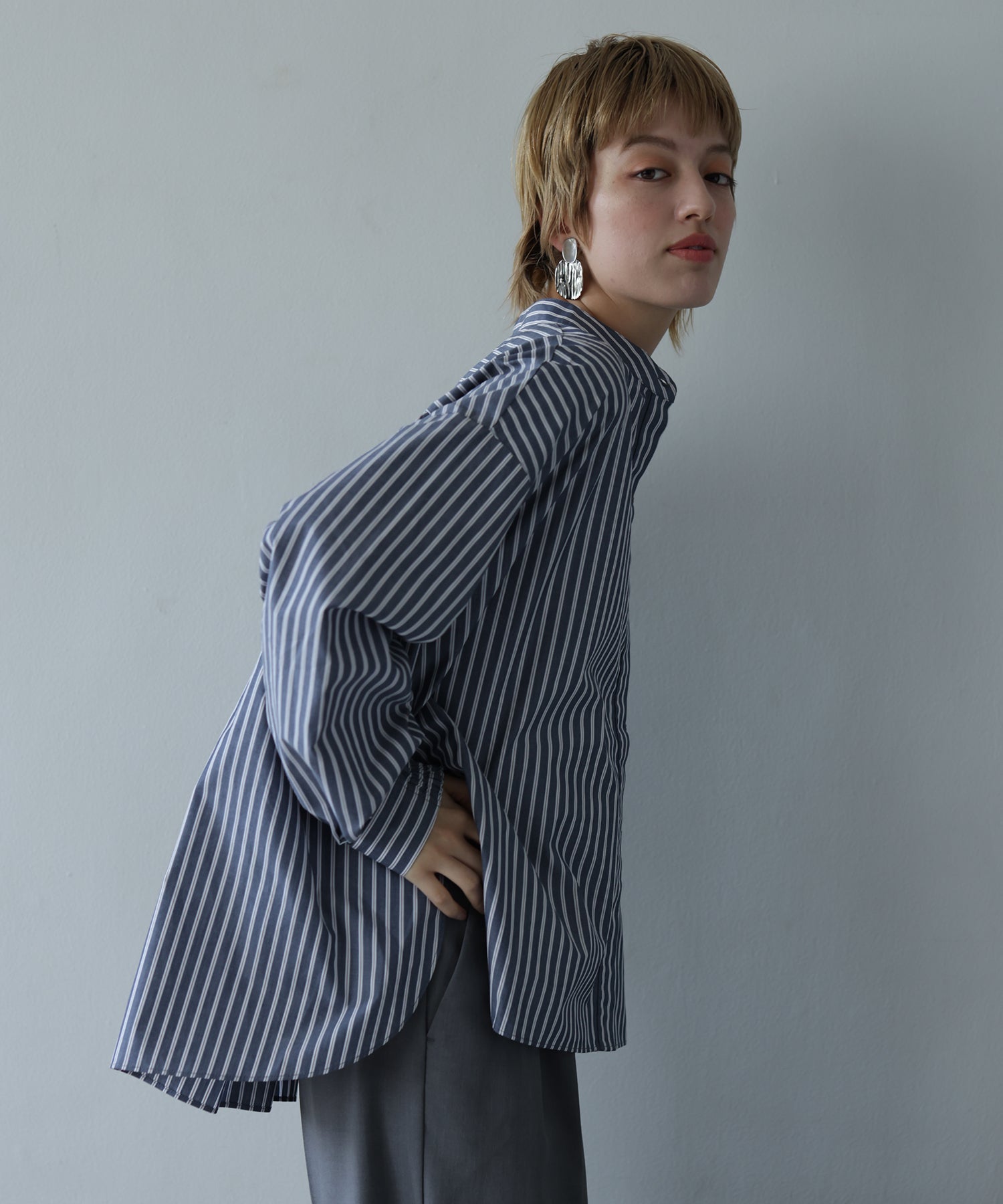 ネイビーストライプ model:H160