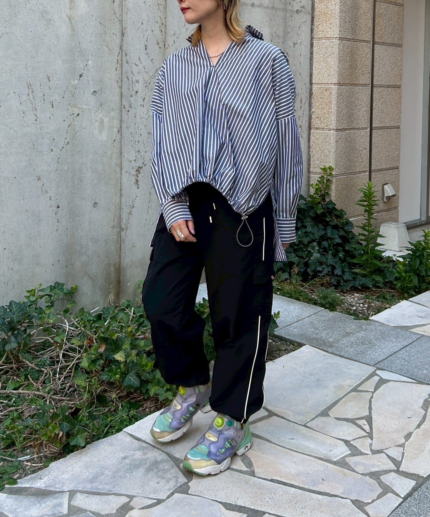 ネイビーストライプ staff:H157