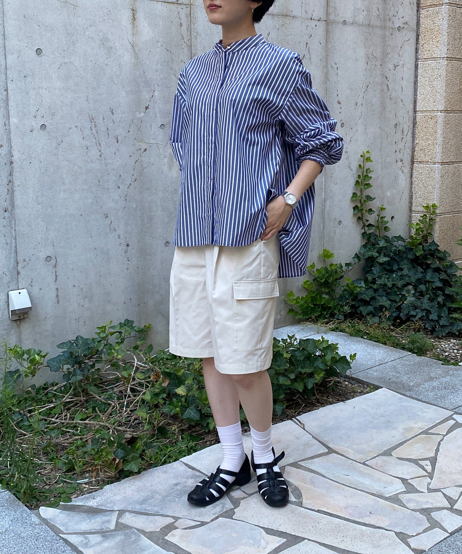 ネイビーストライプ staff:H161