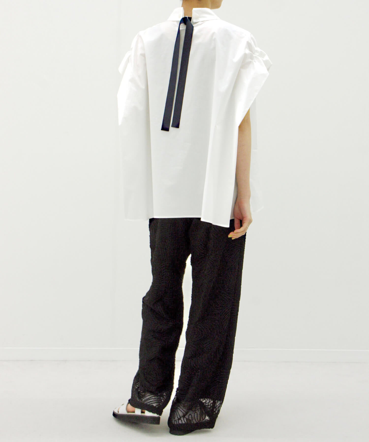 【Timesale】バックリボンボックスシャツ