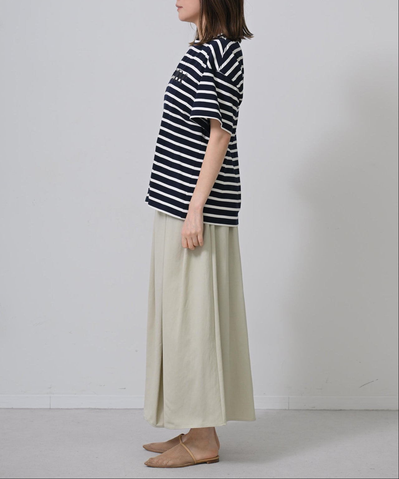 ダークネイビー×オフ model:H167