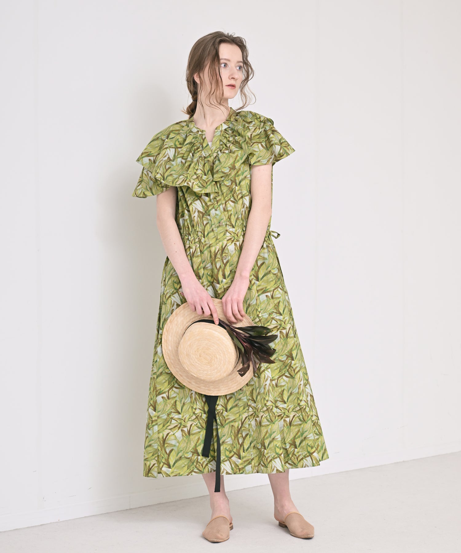 Botanical Frill Dress