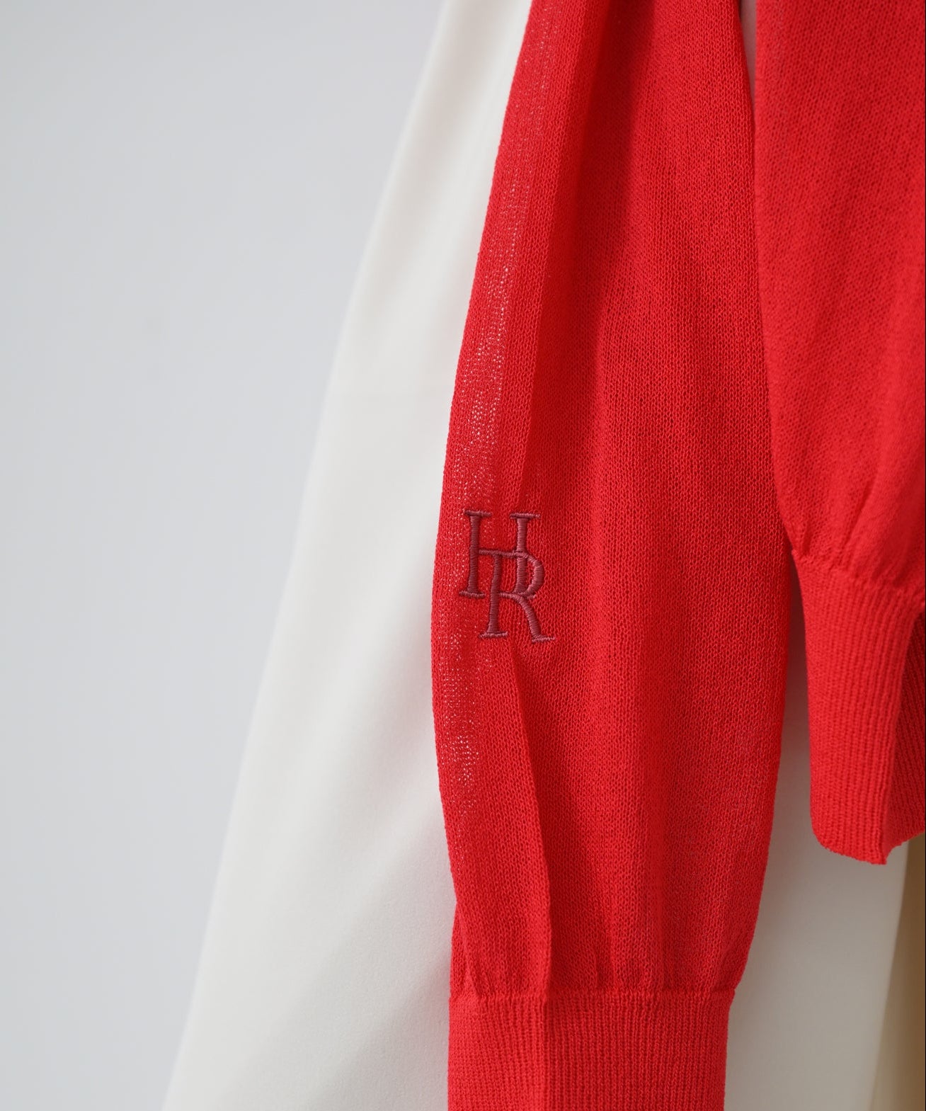 Sheer Gather Sleeve Cardigan