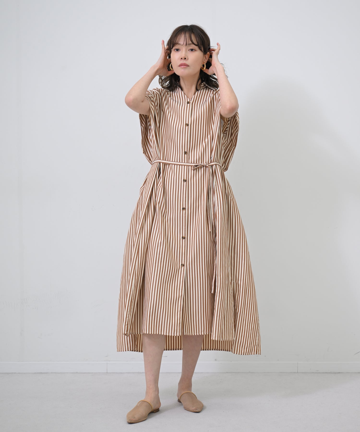オフ×ブラウン model:H167