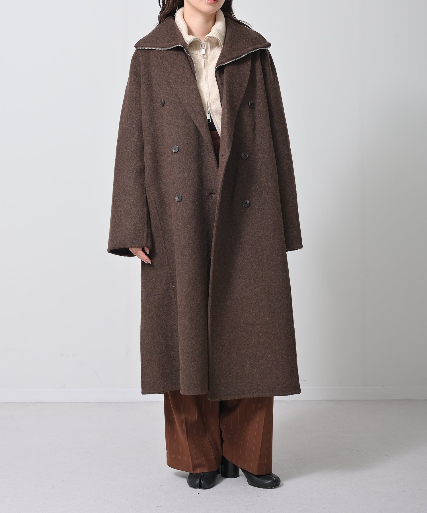 完売のため再生産】Structured Double Wool Coat