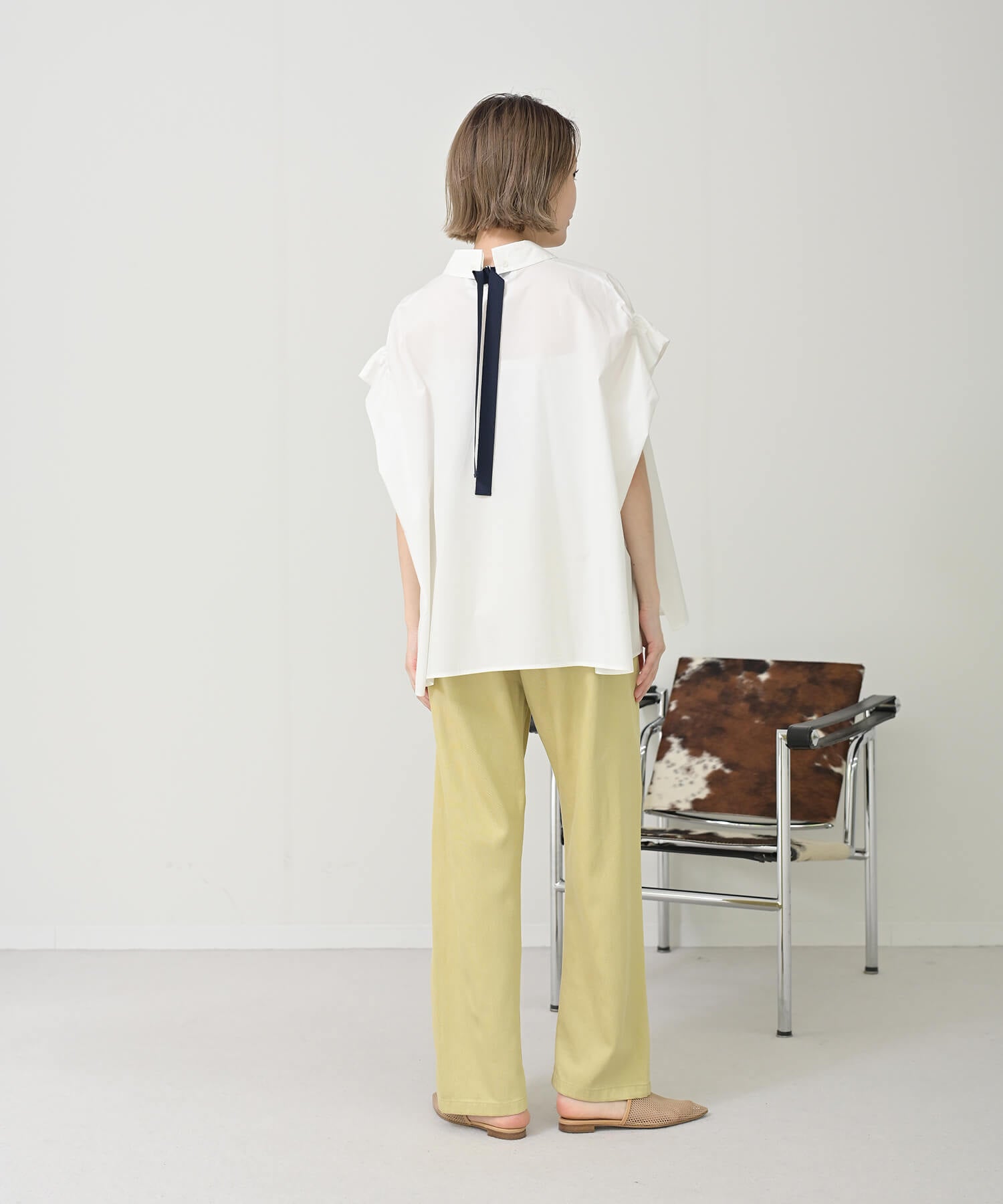 【Timesale】バックリボンボックスシャツ