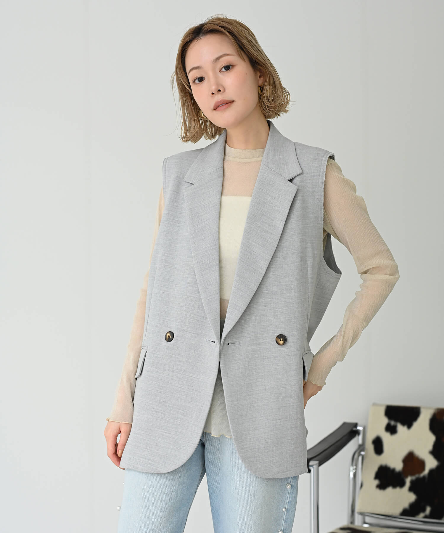 【シークレットセール】カットオフベスト