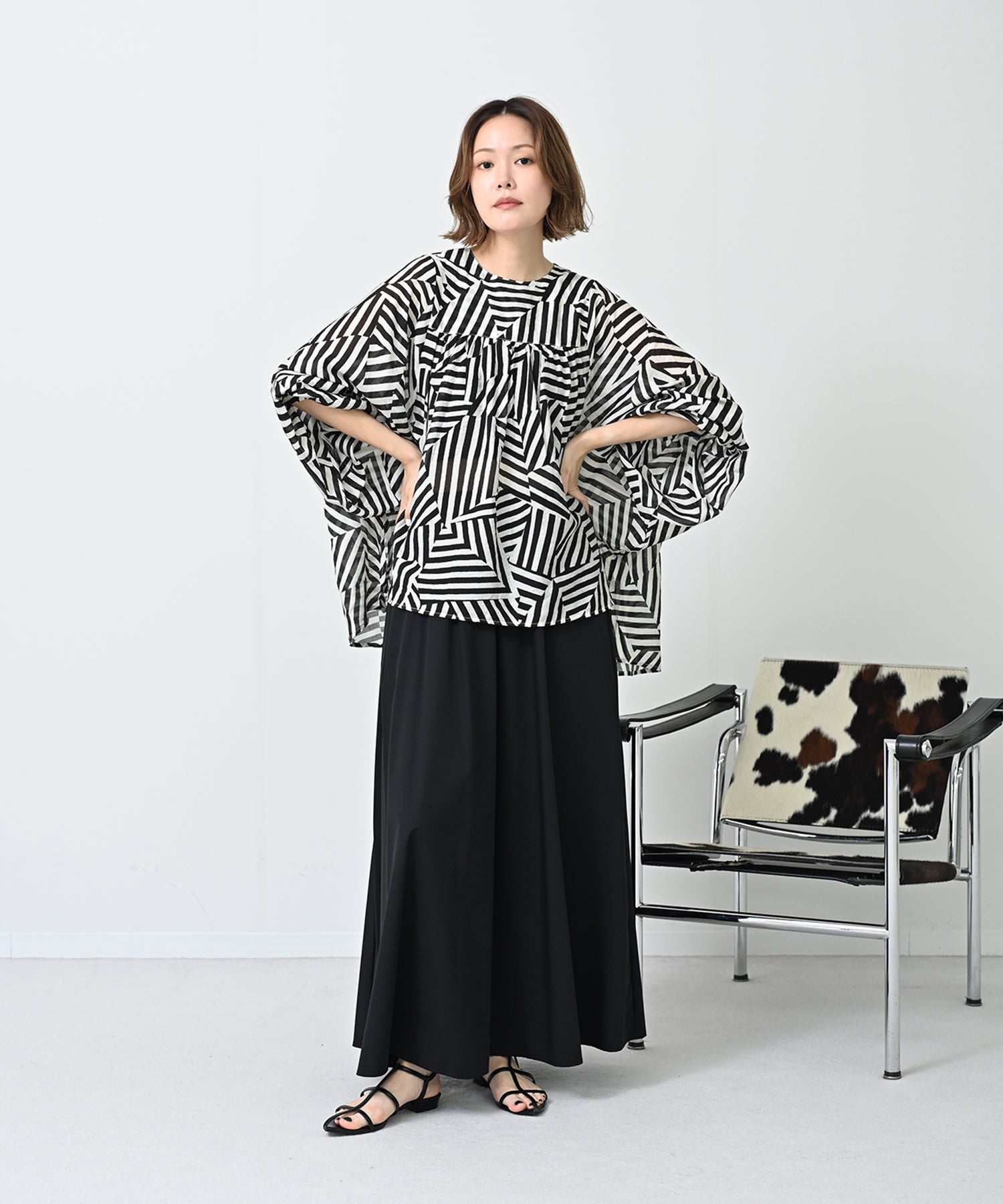 オフホワイト×ブラック model:H167