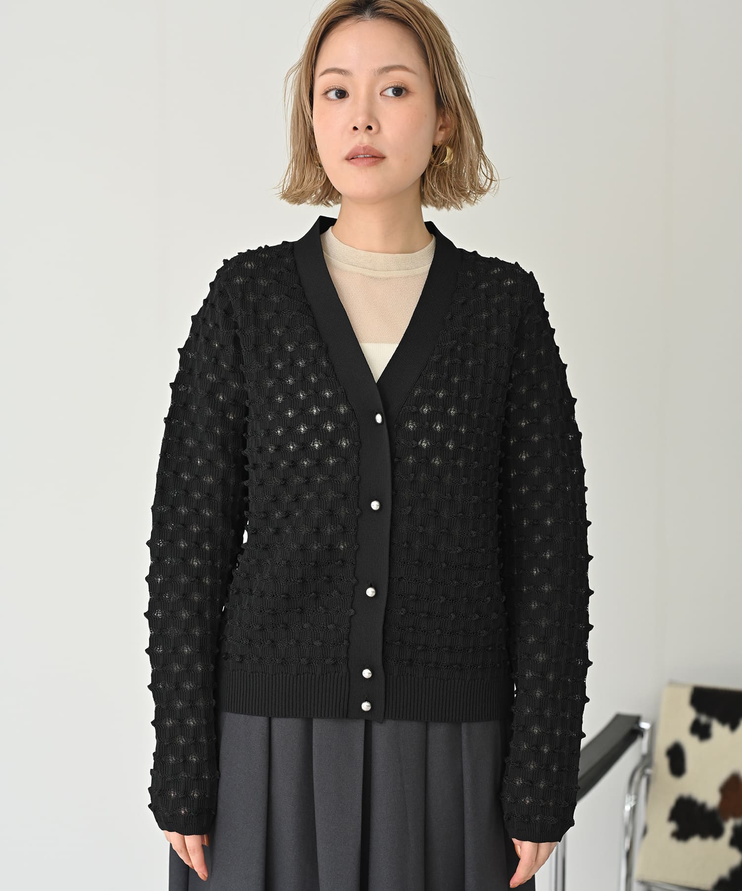 Puffy Shear Cardigan