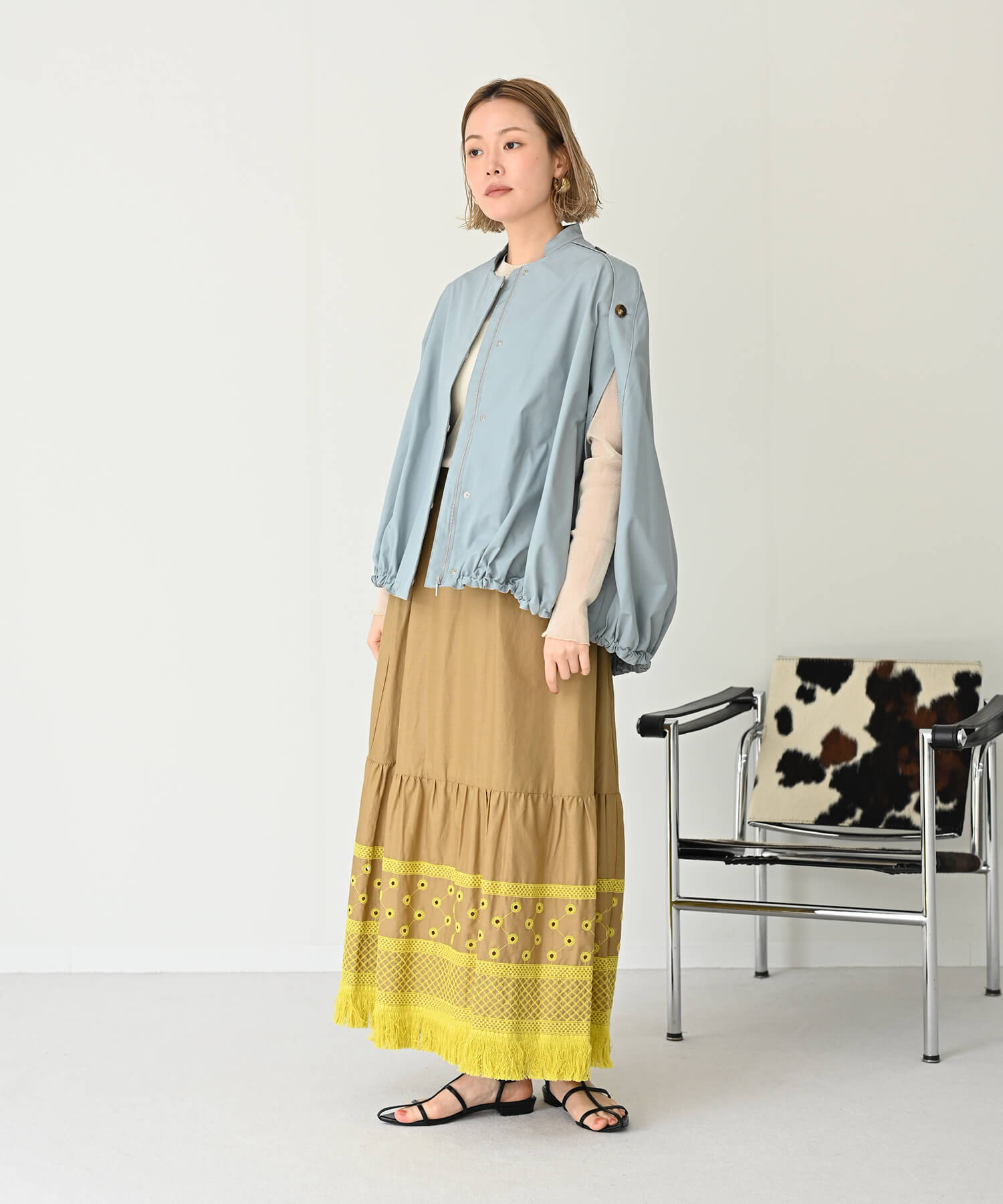 【Timesale】Side Button Poncho