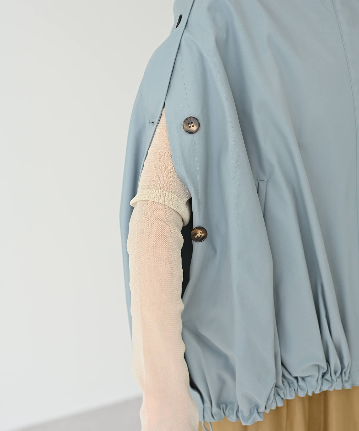 【Timesale】Side Button Poncho