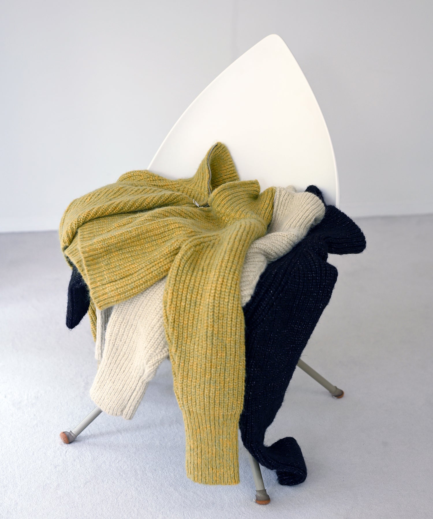 Chunky Zip-Up Knit Jacket