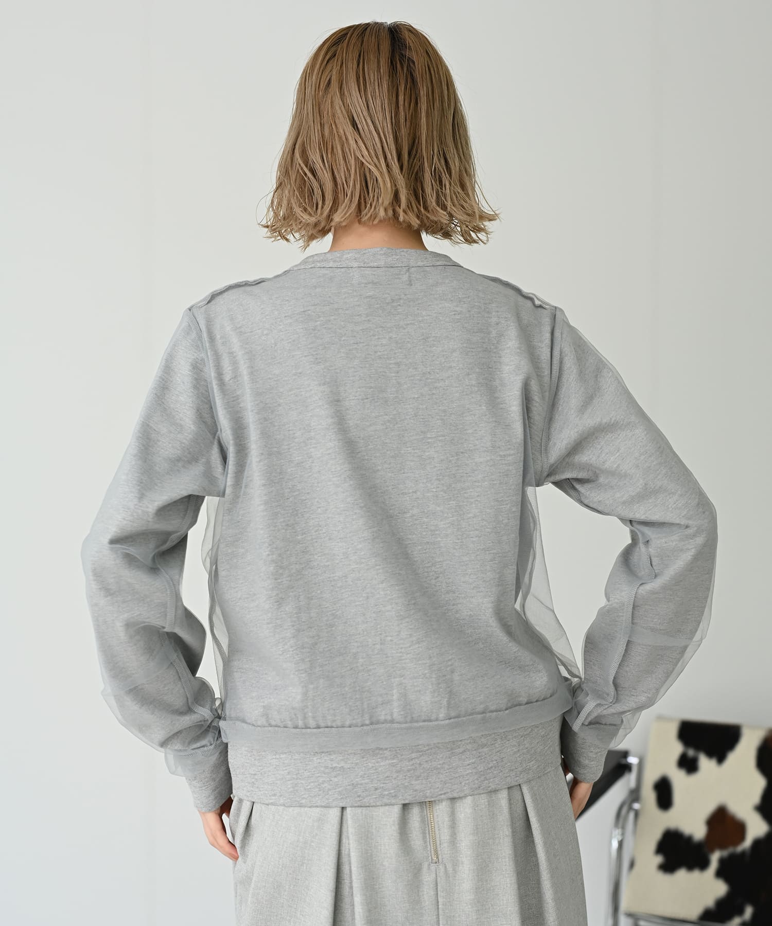 【Timesale】フロントチュールカーディガン