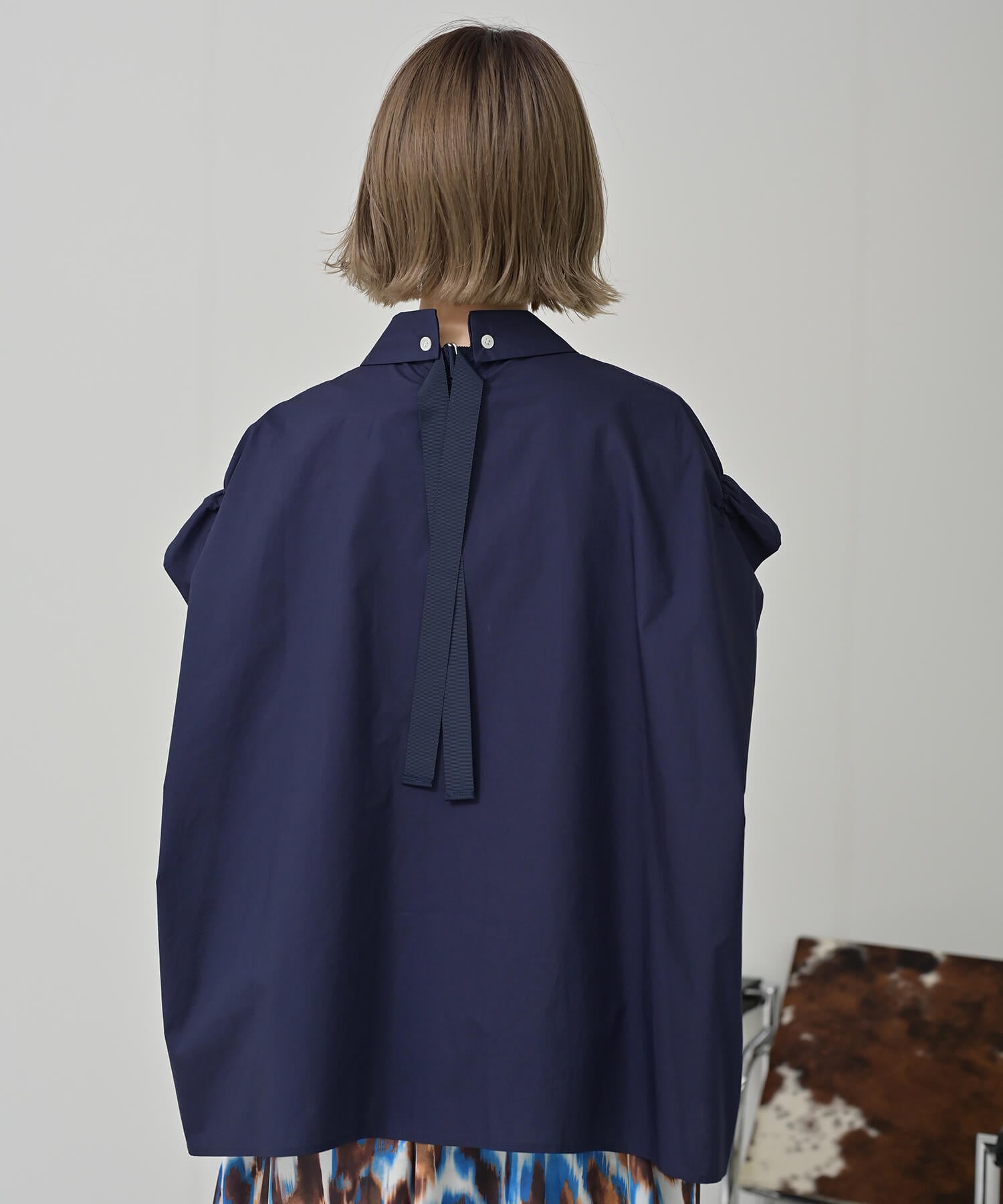【Timesale】バックリボンボックスシャツ