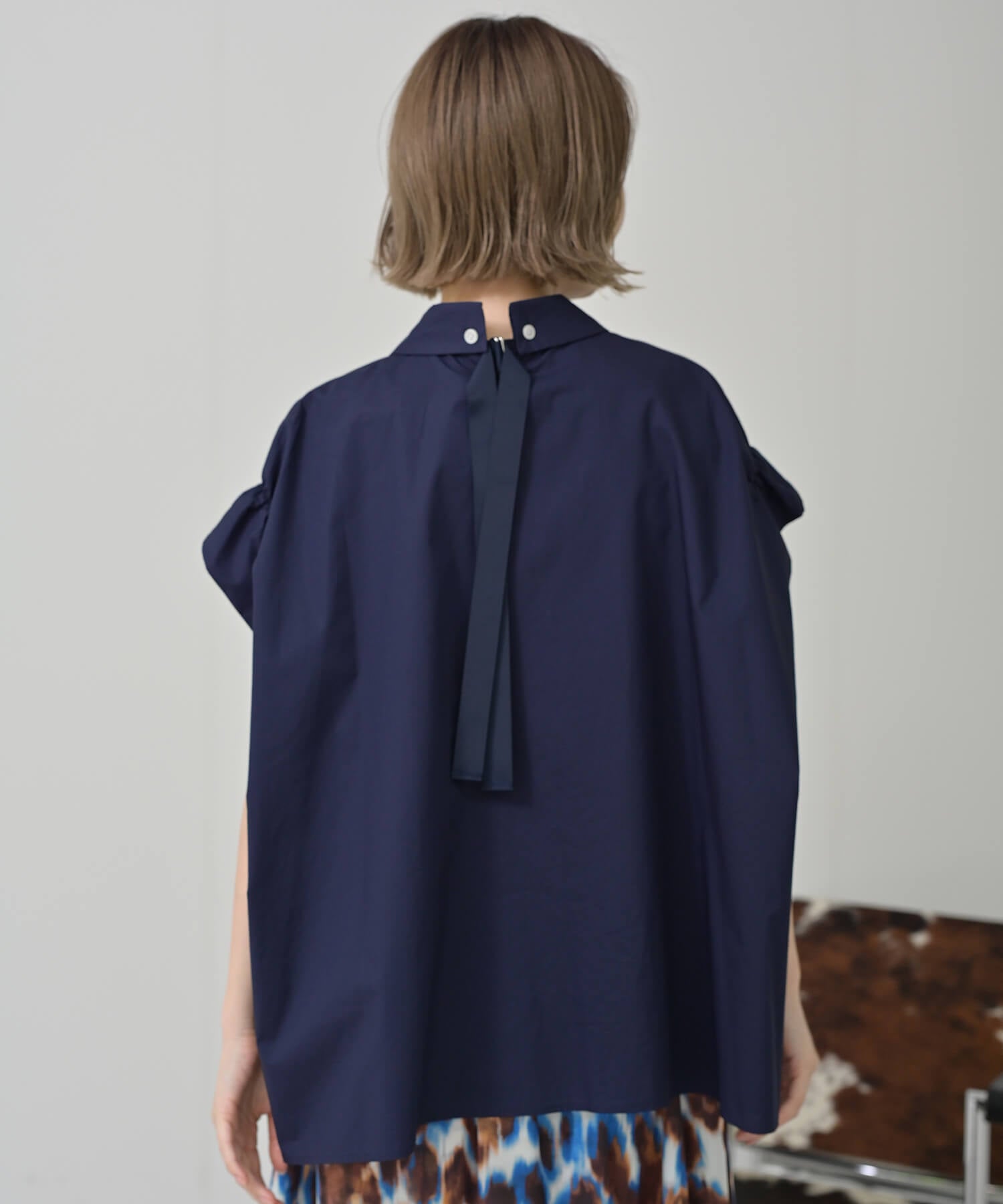 【Timesale】バックリボンボックスシャツ