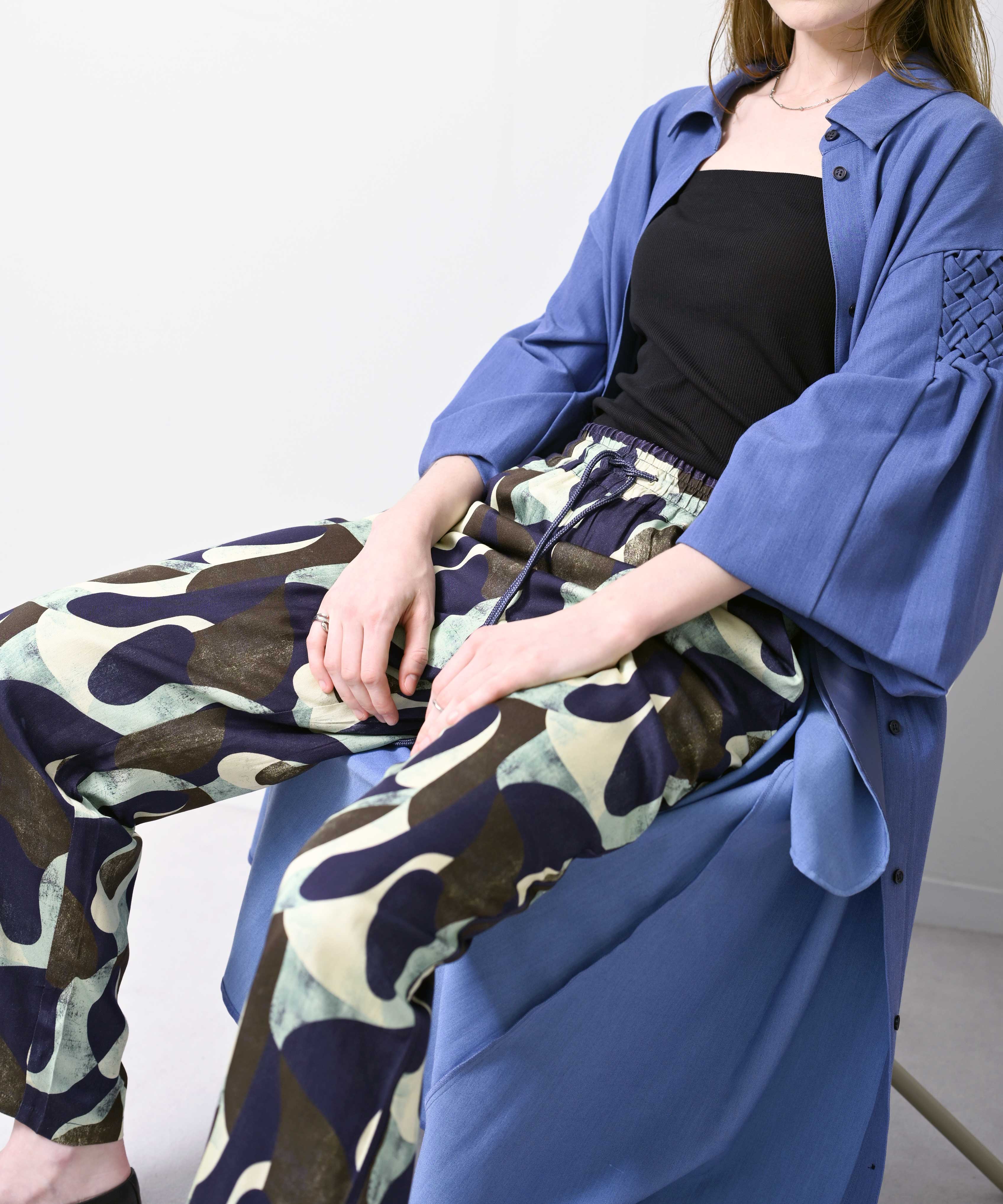 ネイビー×グリーン model:H170