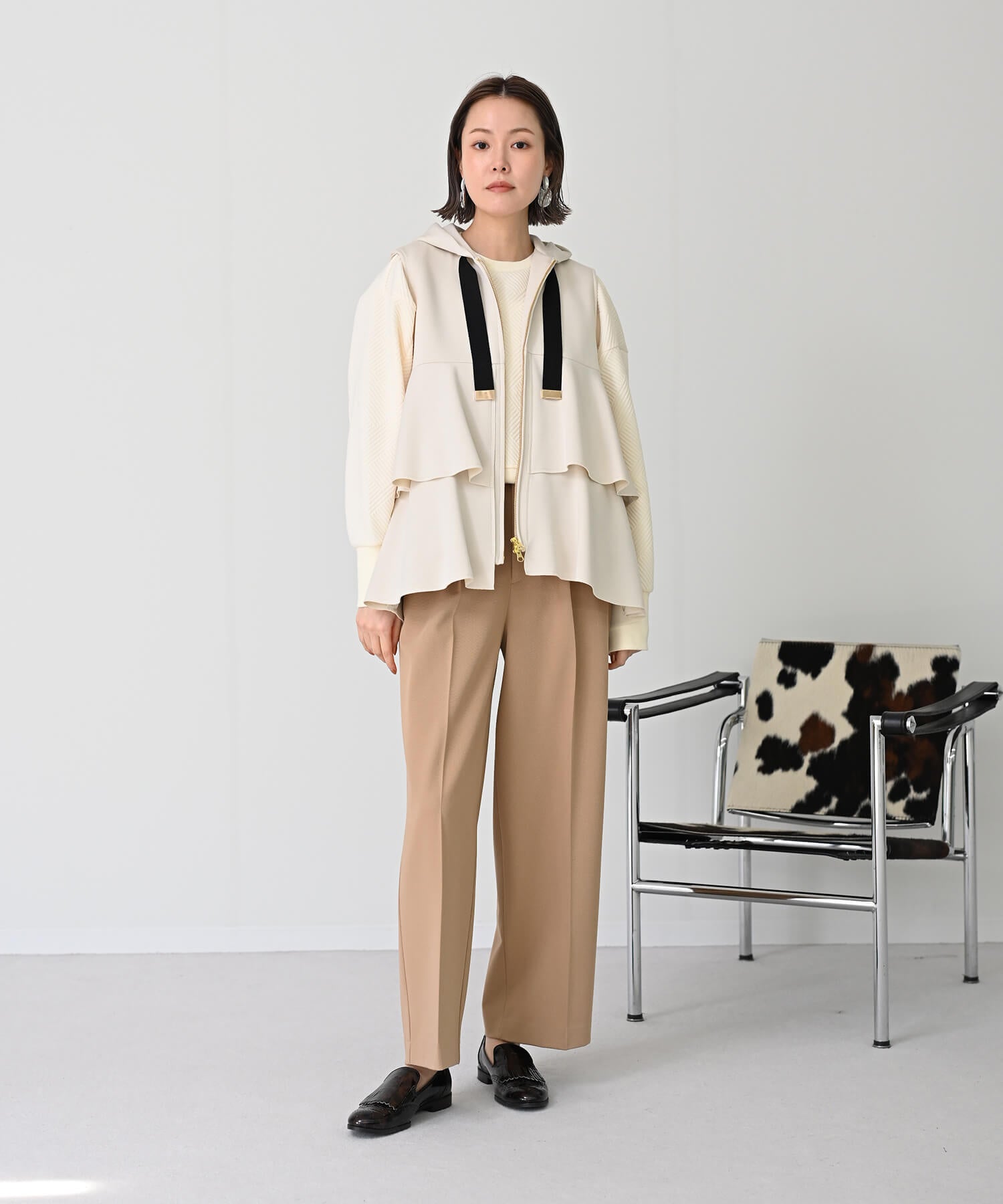 【1点のみ入荷】Tiered Bonding Parka Vest