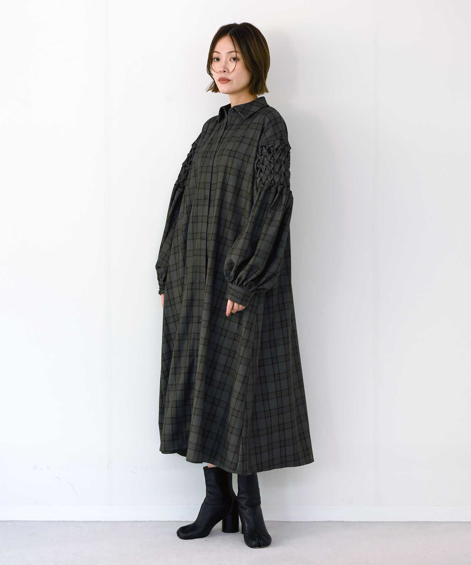 model:H167 グレー×イエローチェック