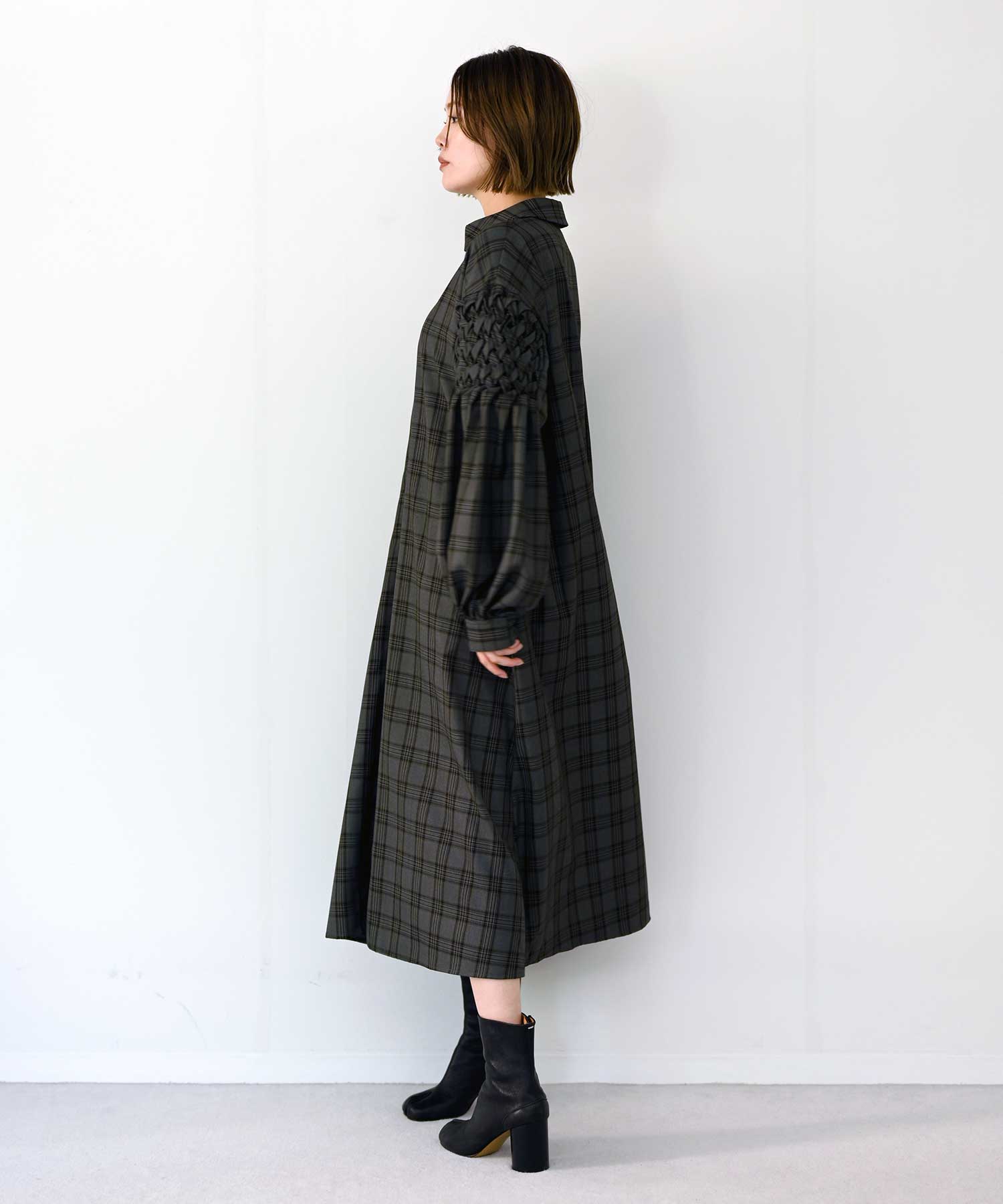 model:H167 グレー×イエローチェック