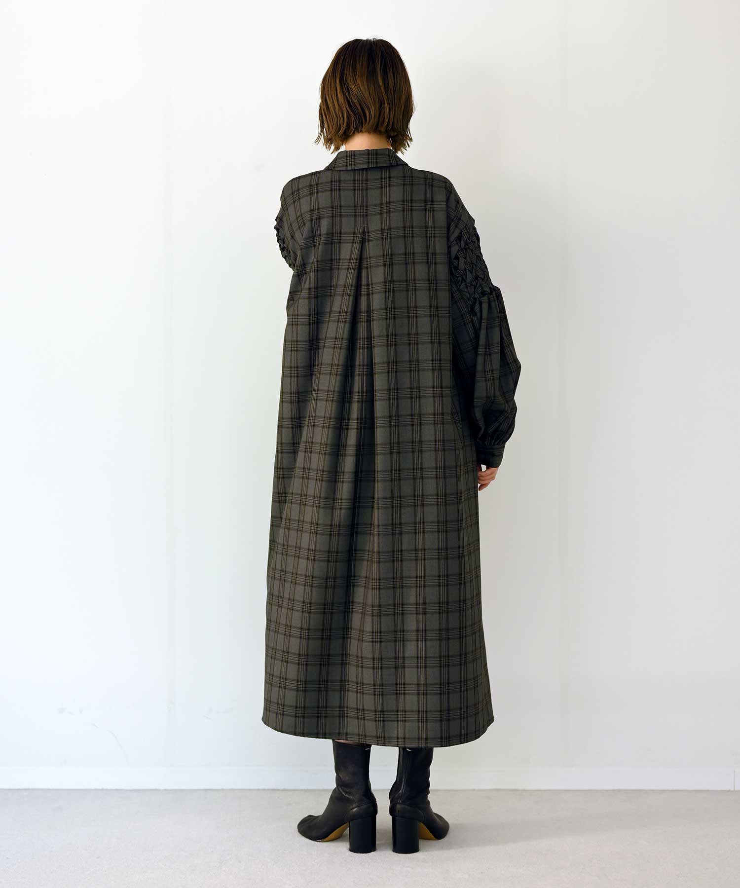 model:H167 グレー×イエローチェック