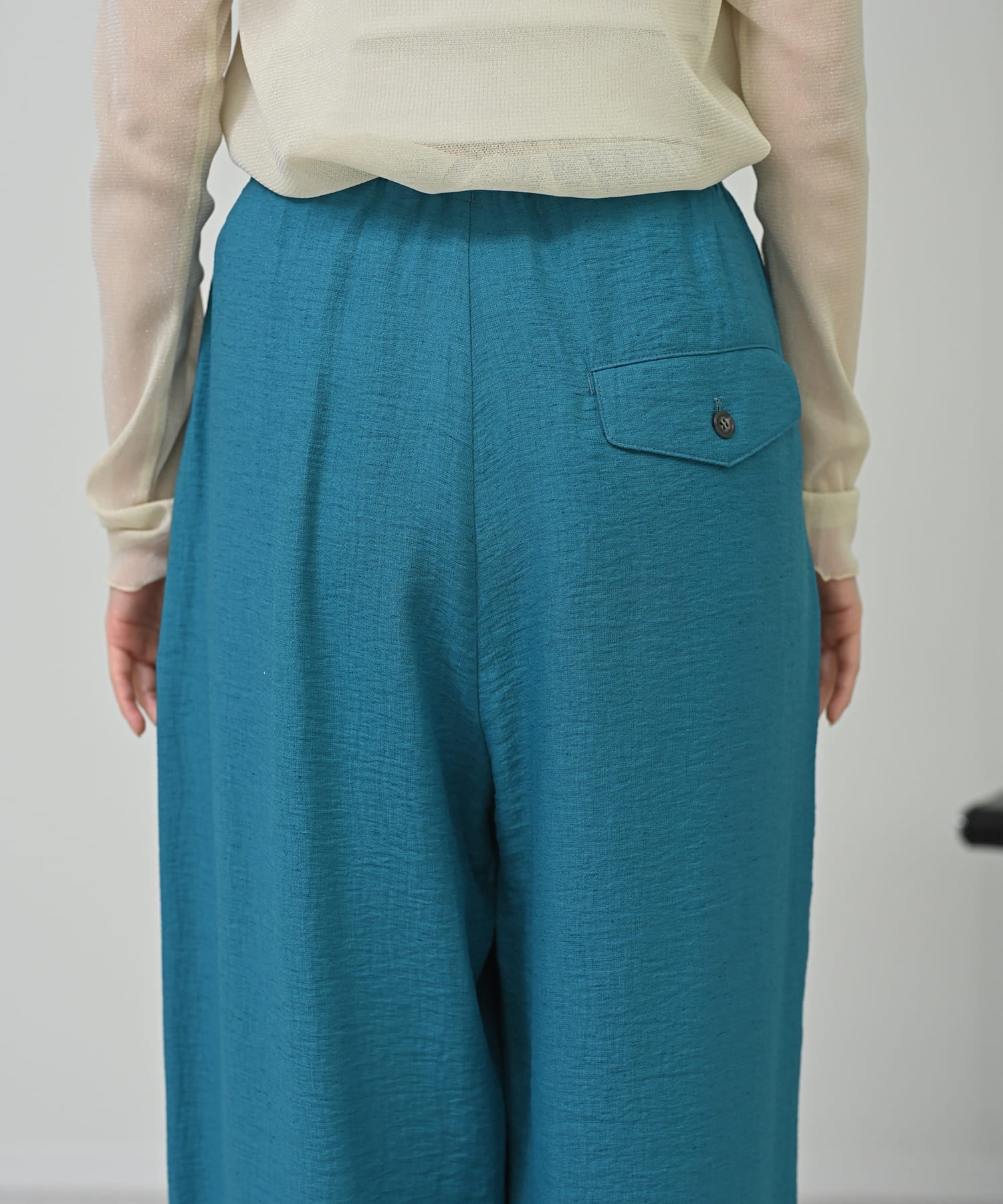 レーヨンタックワイドパンツ