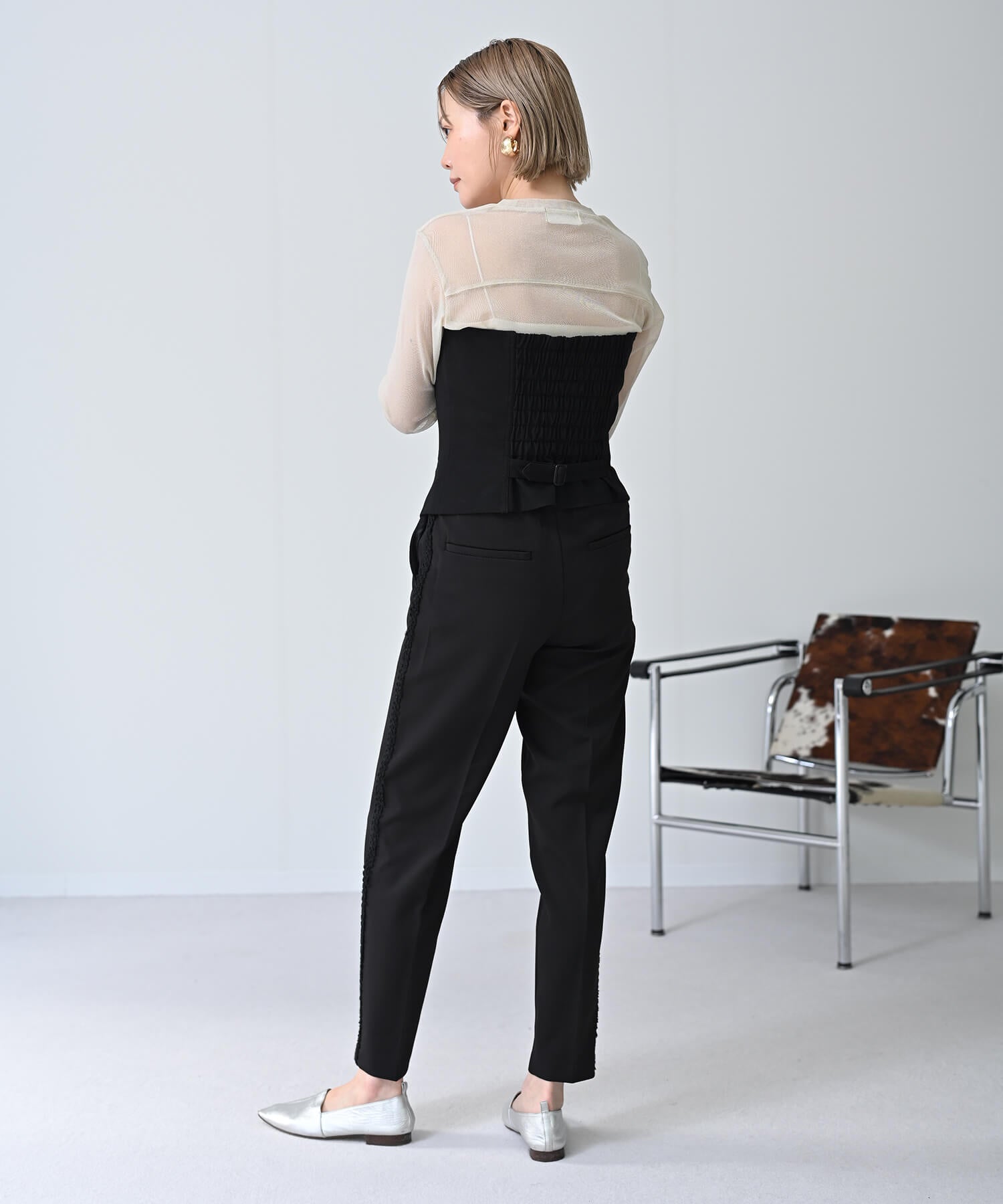 【Timesale】Side Blade Tapered Pants