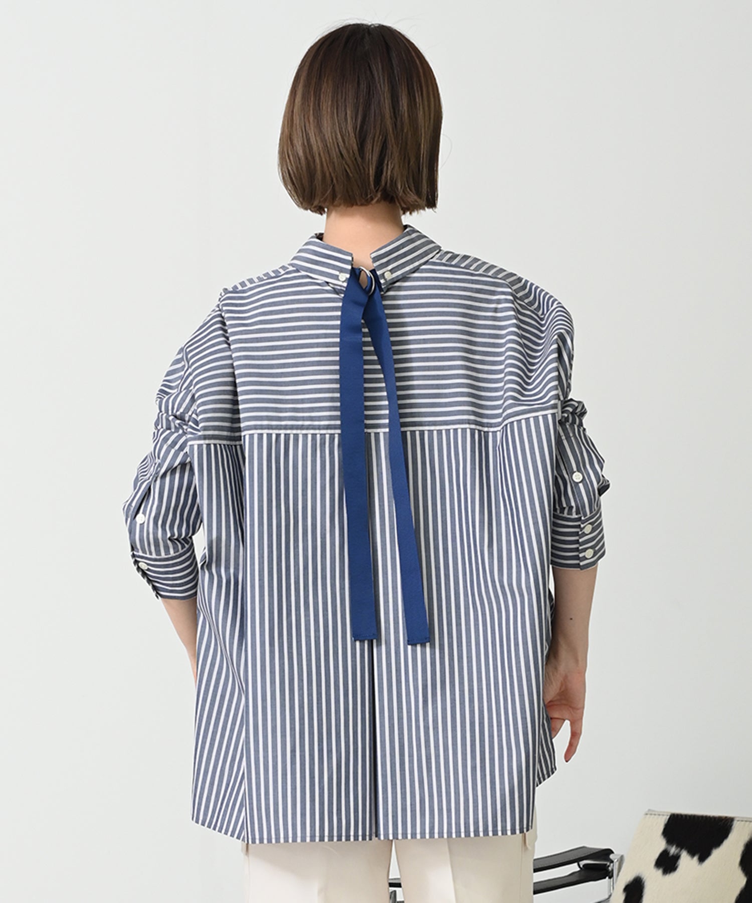 ネイビーストライプ model:H167