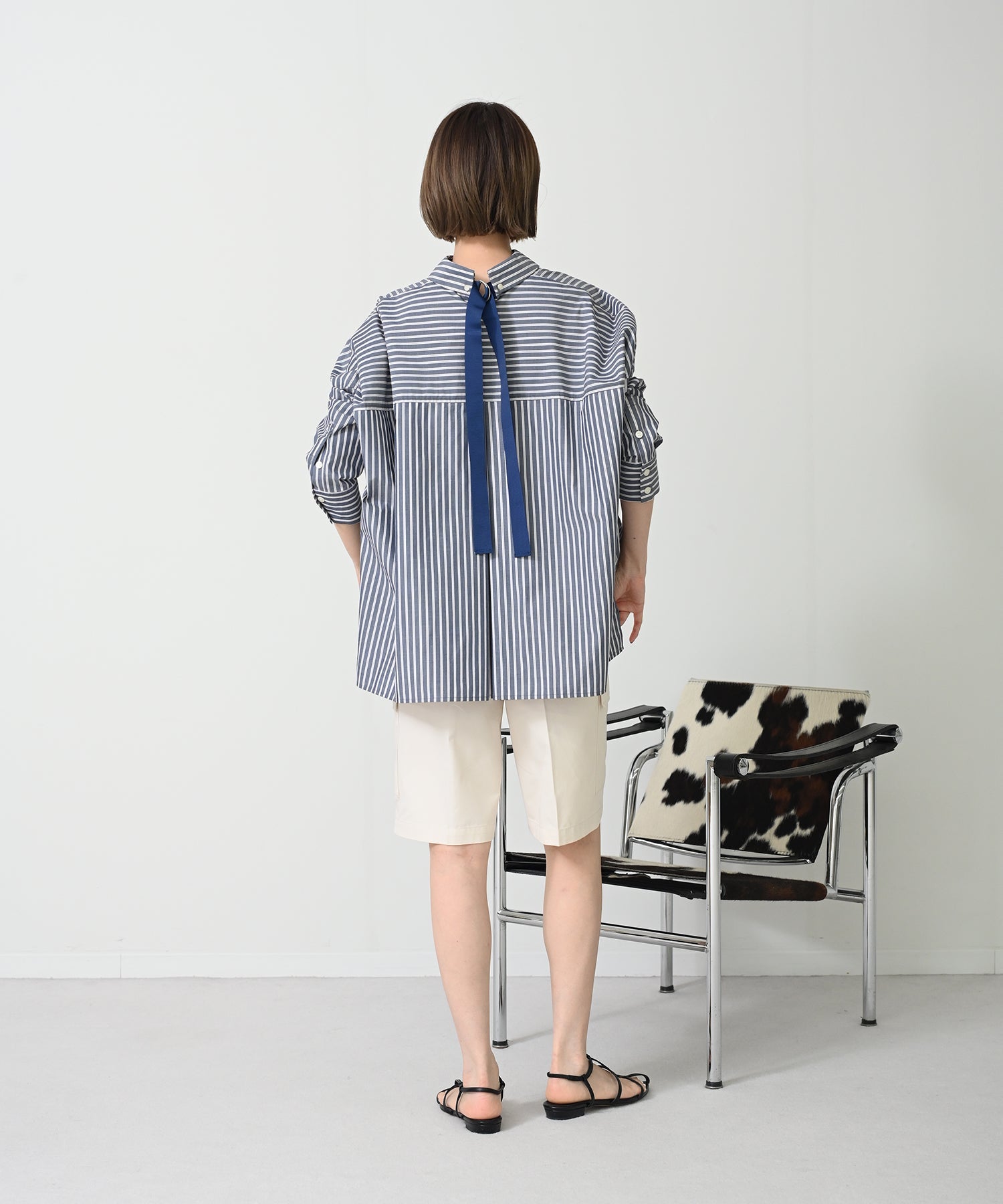 ネイビーストライプ model:H167