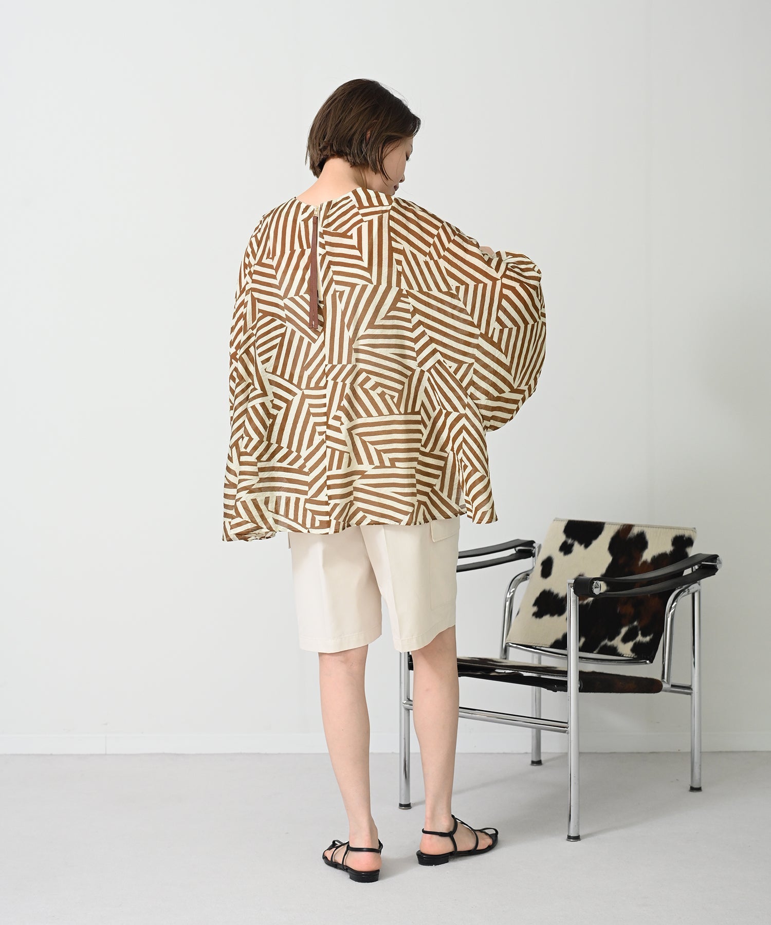 ブラウン×アイボリー model:H167