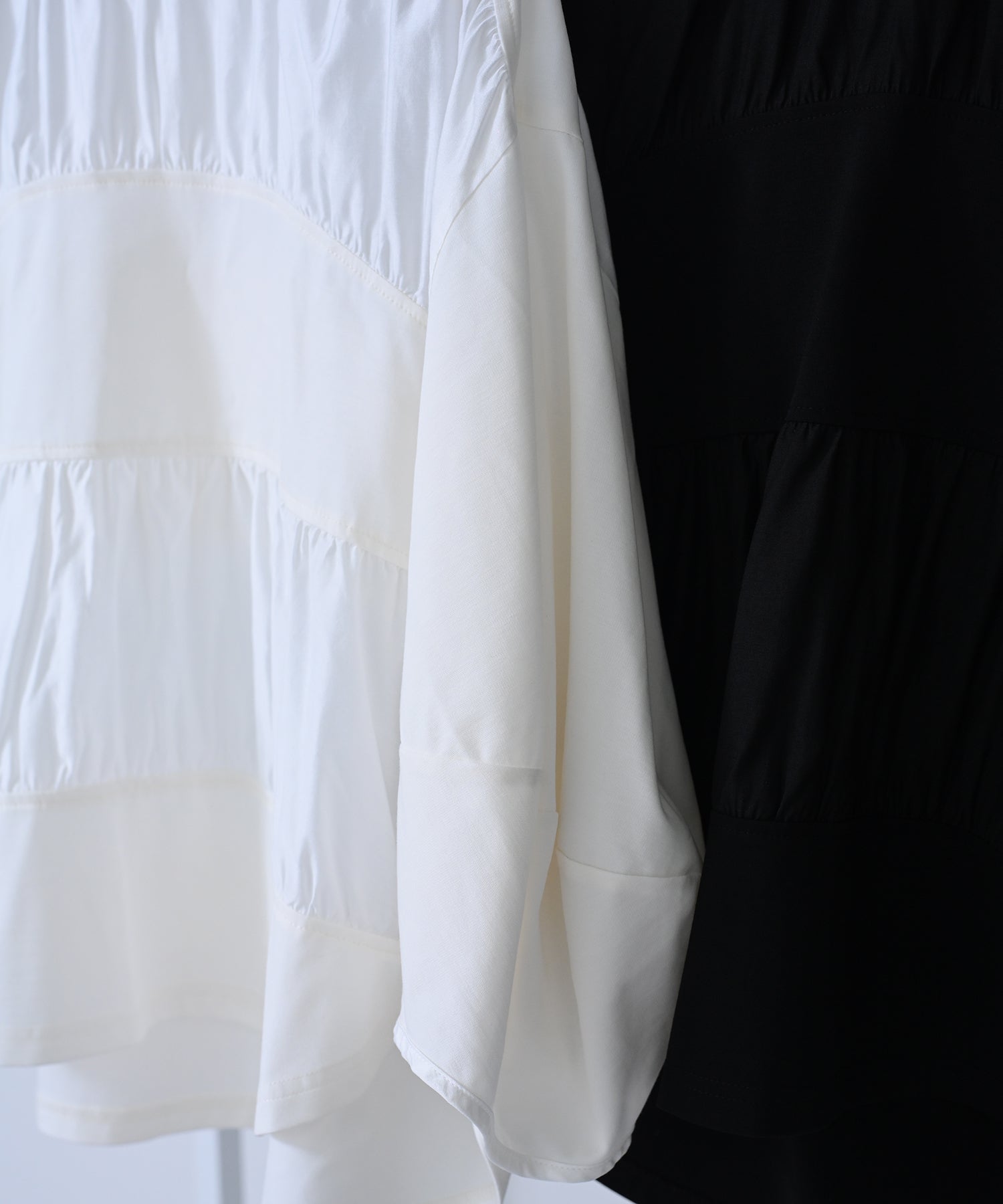 【Secretsale】Switch Sheer Cocoon Long-Sleeve Top