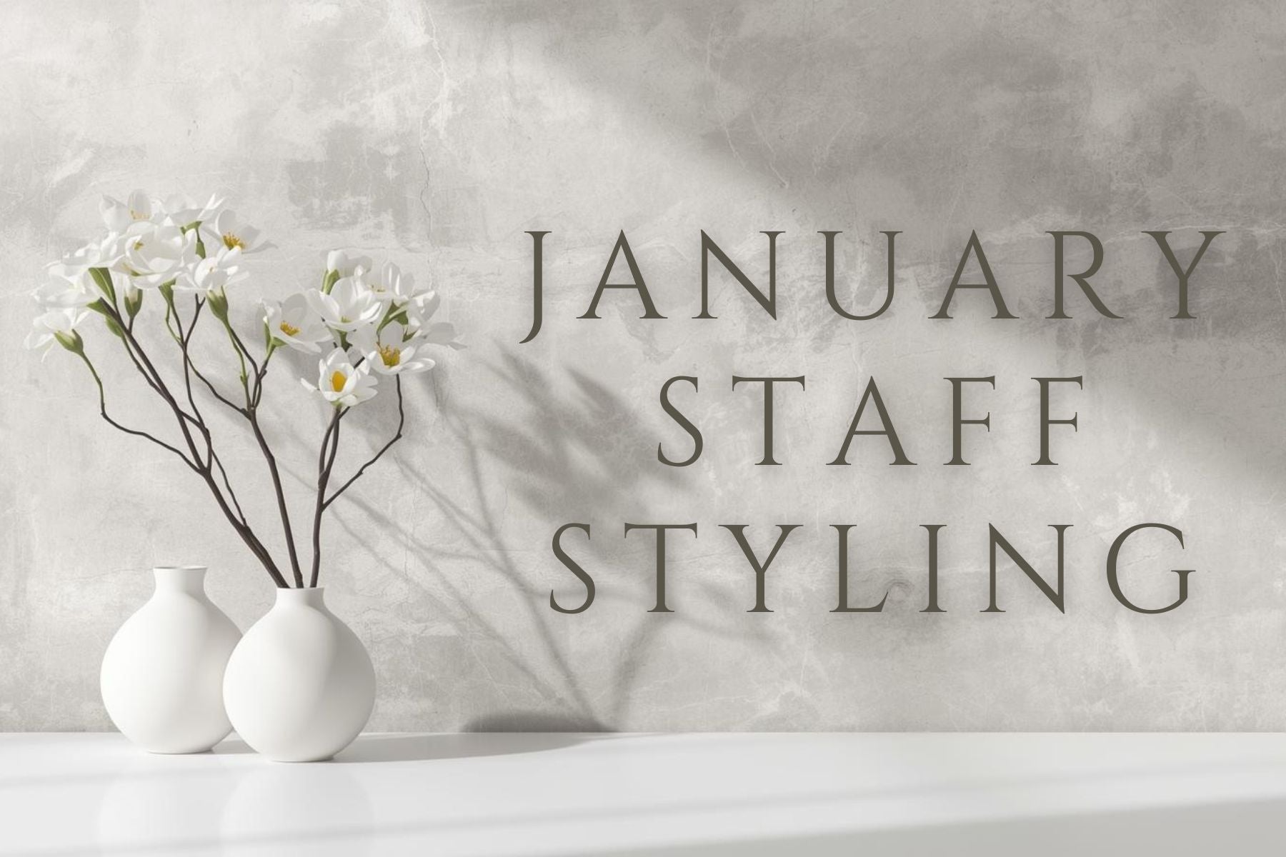 1月スタッフのおすすめコーディネート<br>春の先取り着回し術