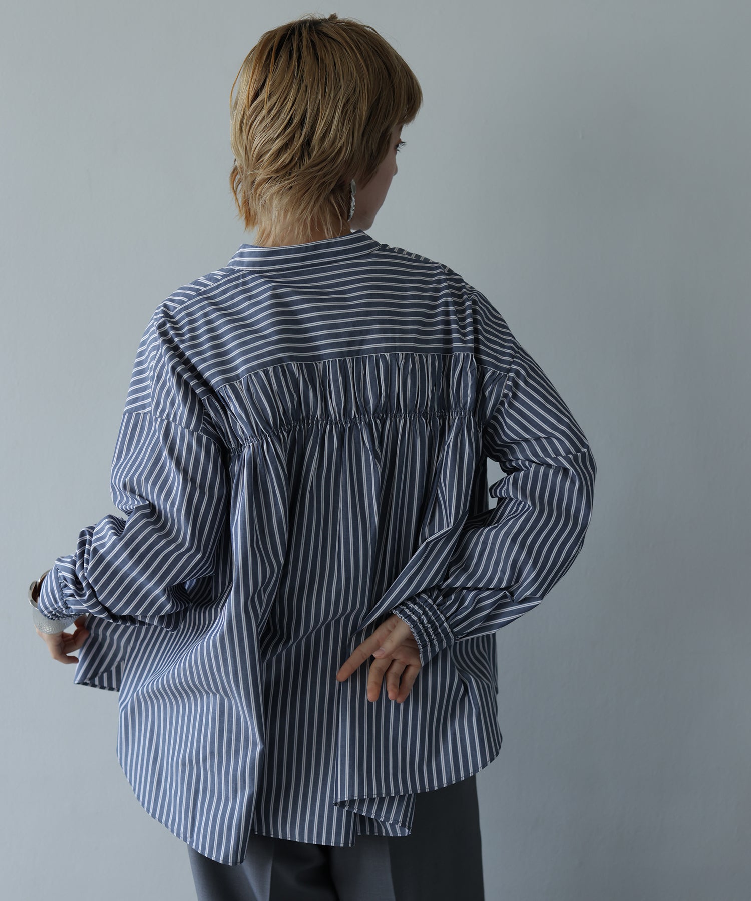 ネイビーストライプ　model：H160