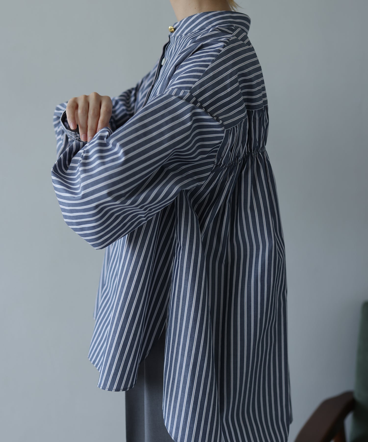 ネイビーストライプ　model：H160