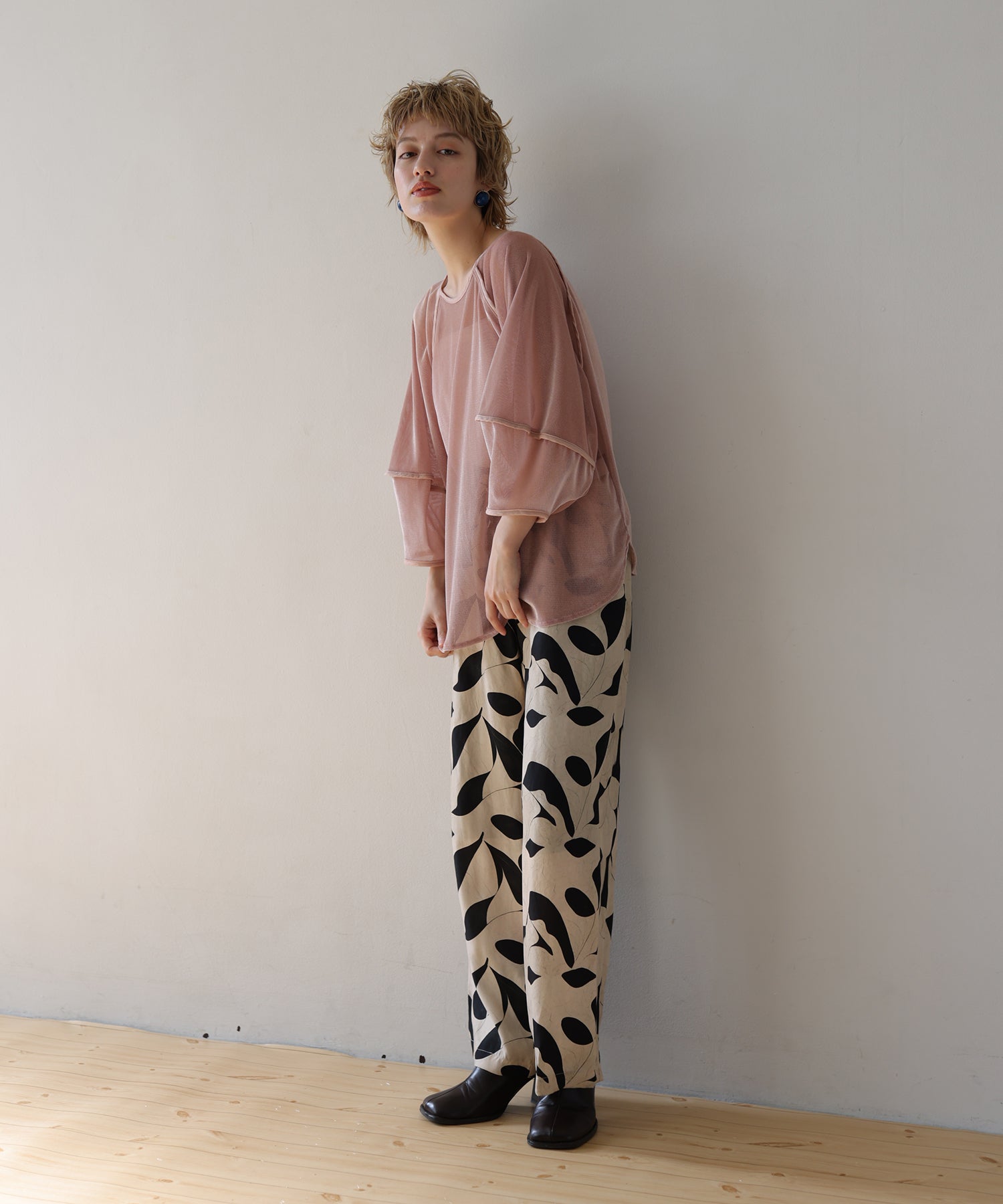 ベージュ×ブラック　model：H160