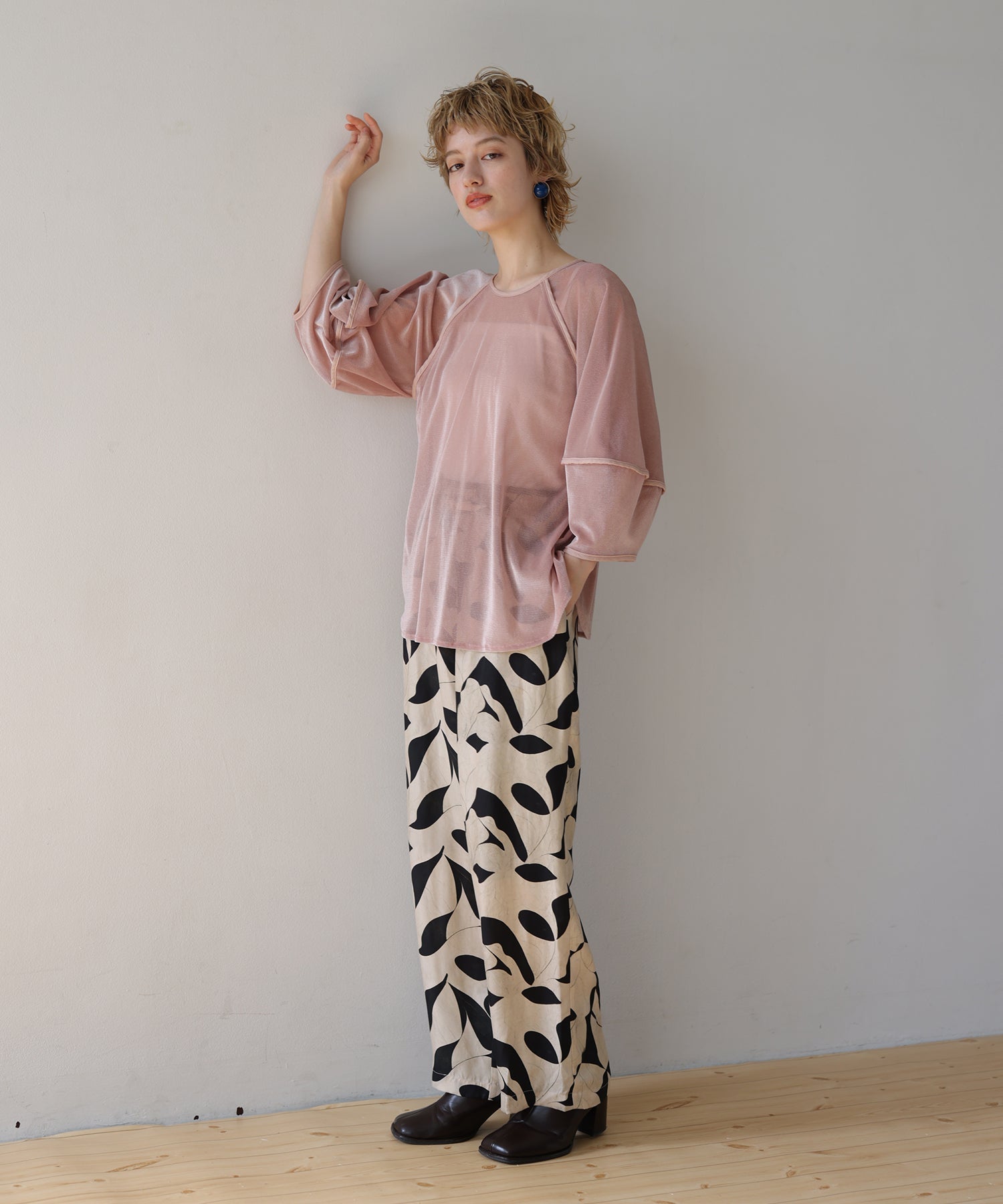 ベージュ×ブラック　model：H160