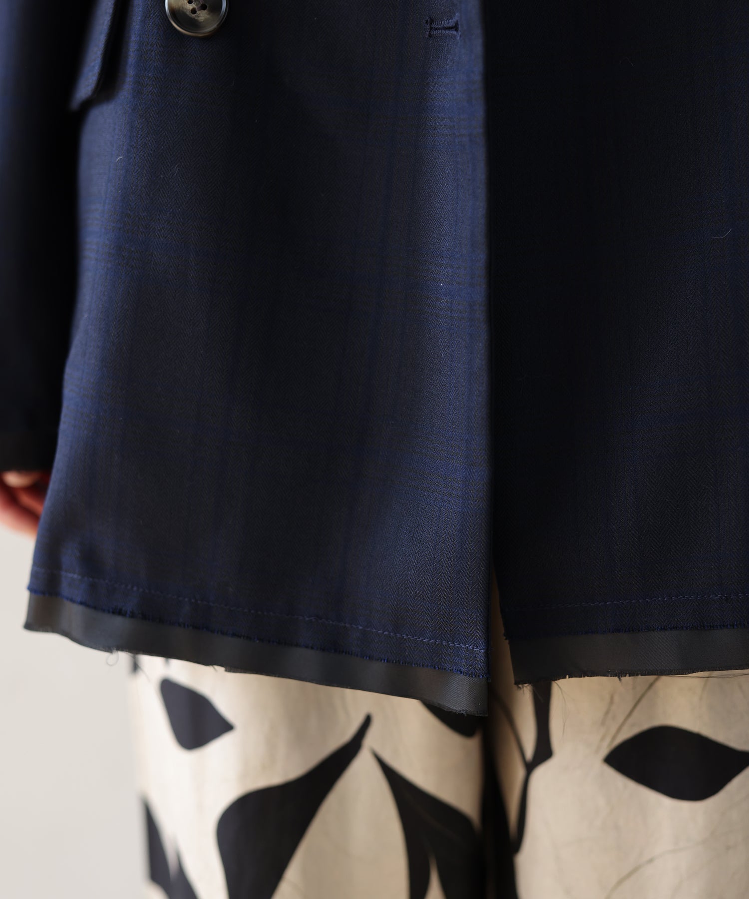 ネイビー×ブルーチェック　model：H160