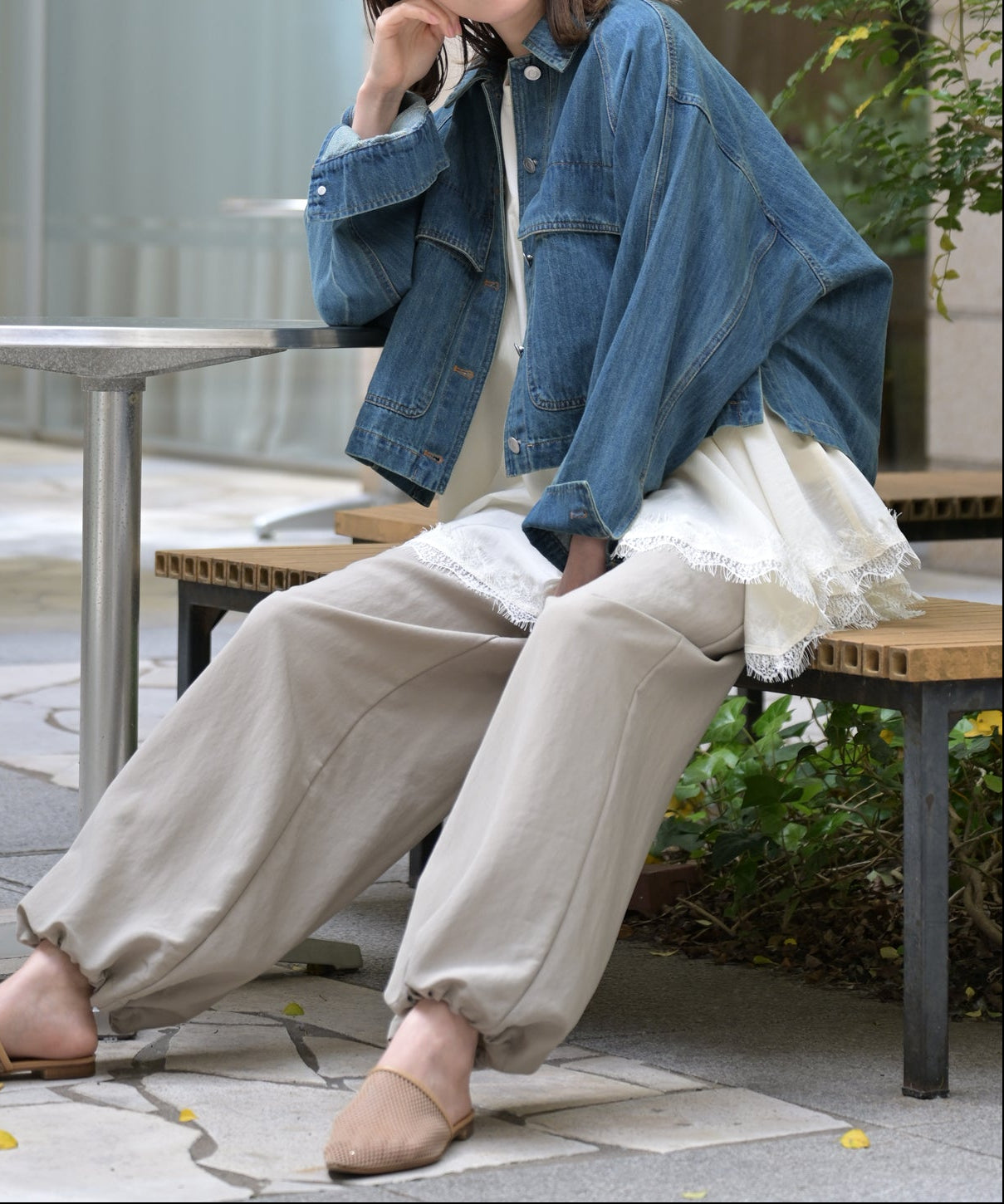 HERENCIA ニット セーター HERENCIA（ヘレンチア）の「カット アウト デザイン オーバー ニット
