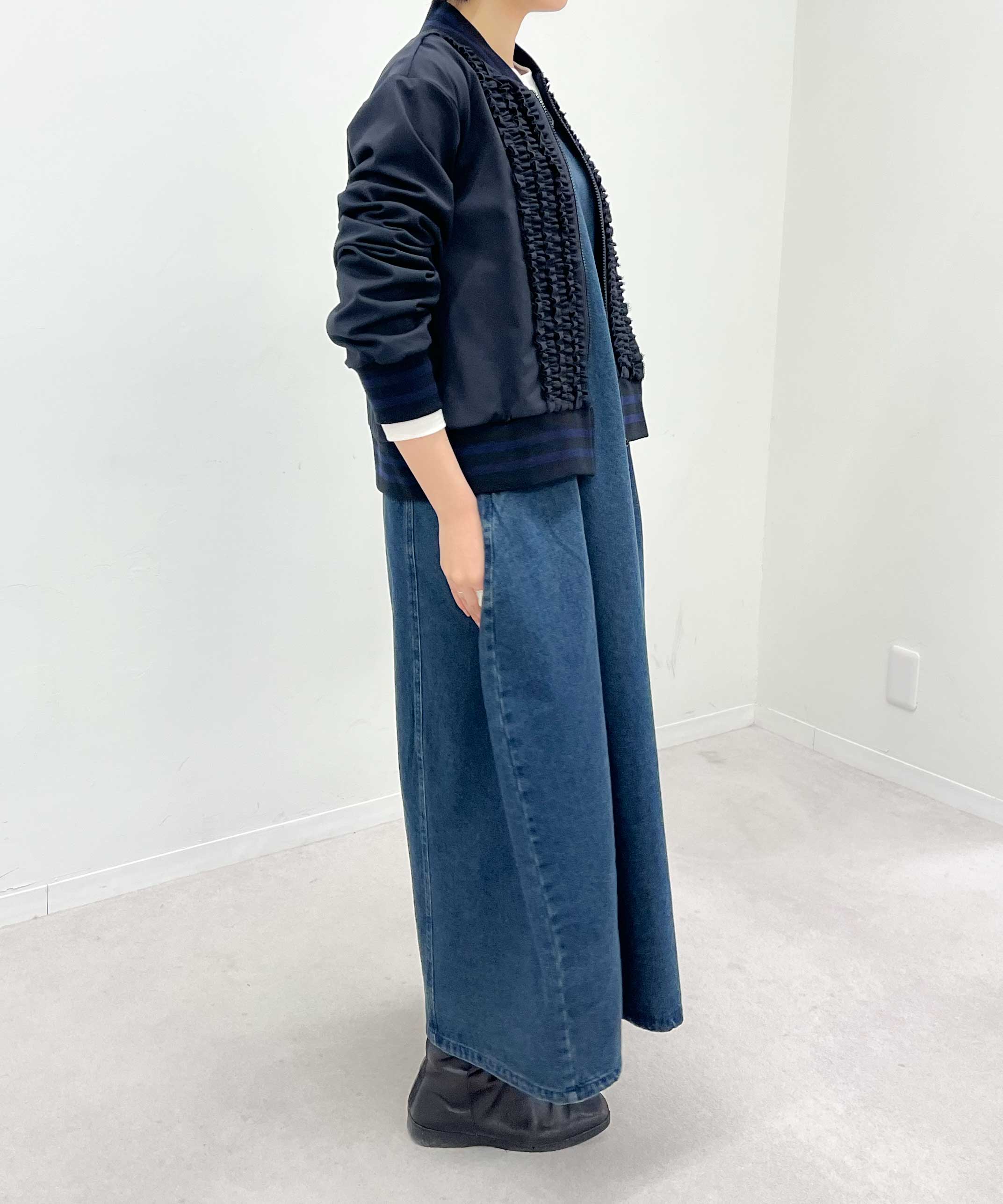 大人気につき再入荷】Border Front Frill Blouson