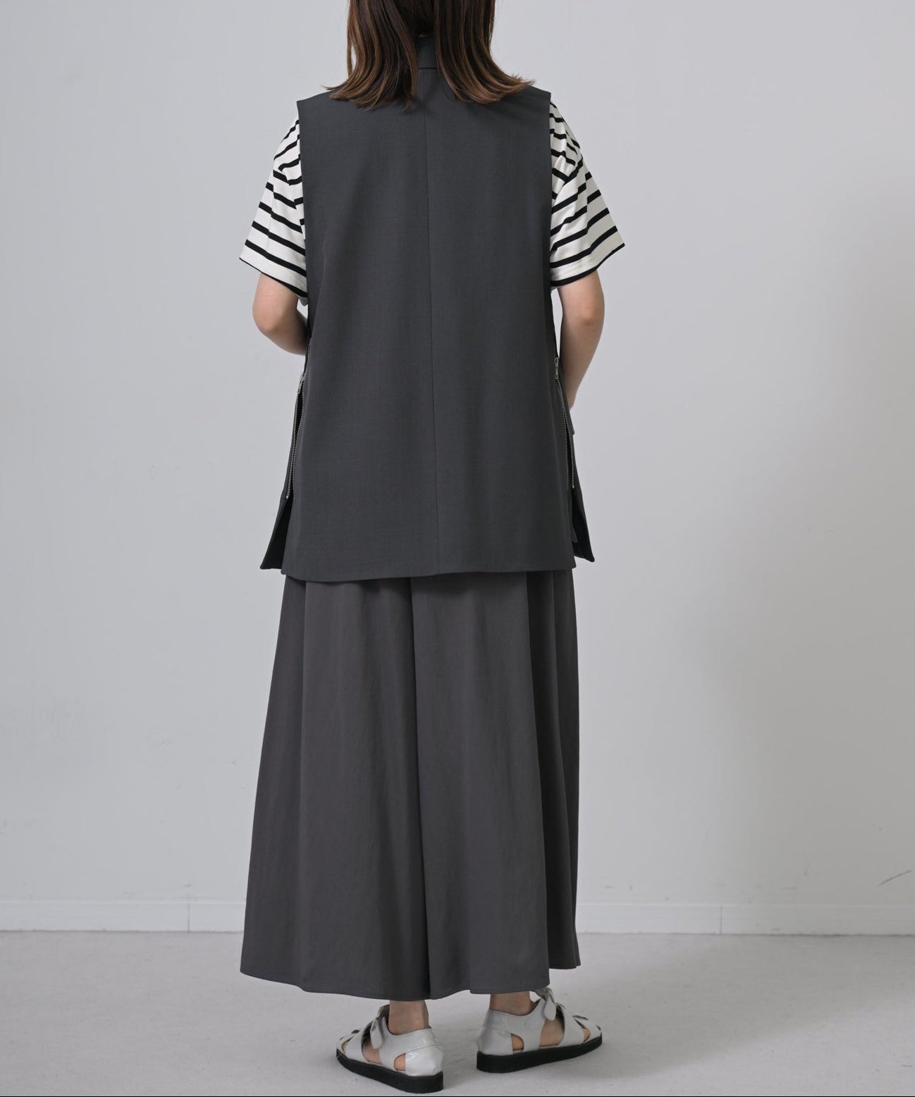 Cropped Wrap Wide Pants Cropped Wrap Wide Pants