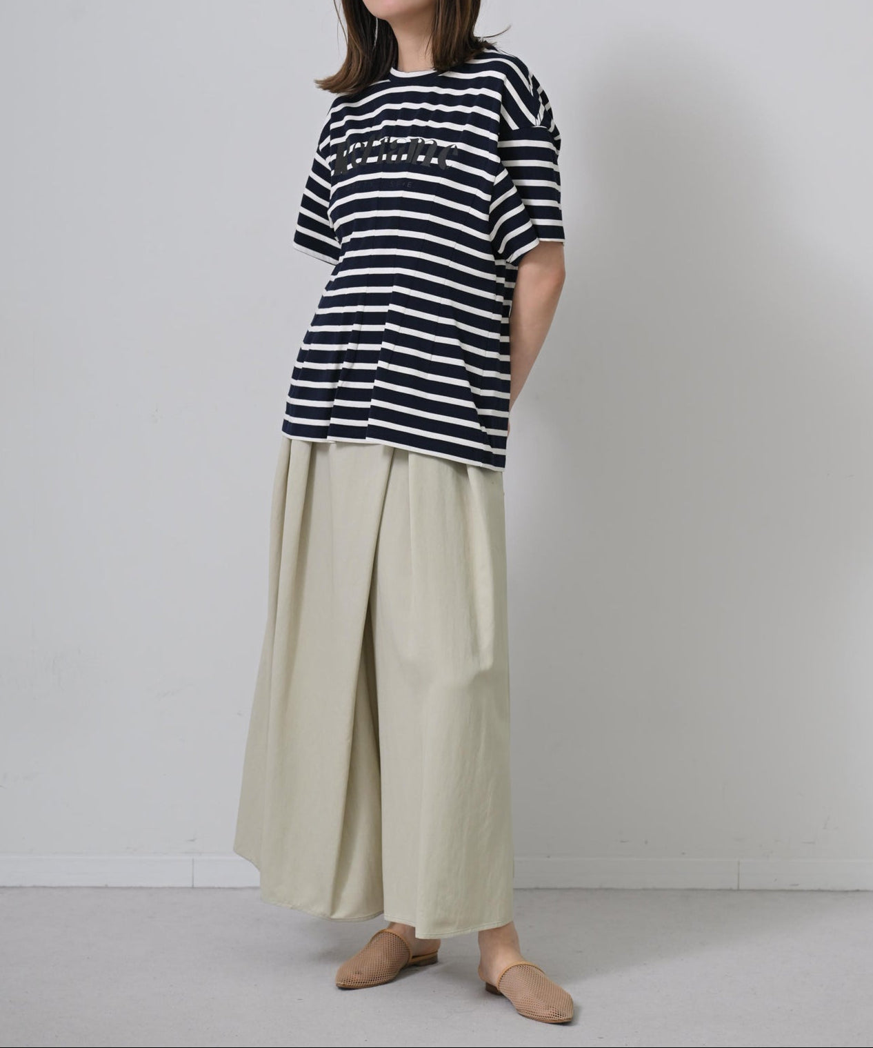 Cropped Wrap Wide Pants