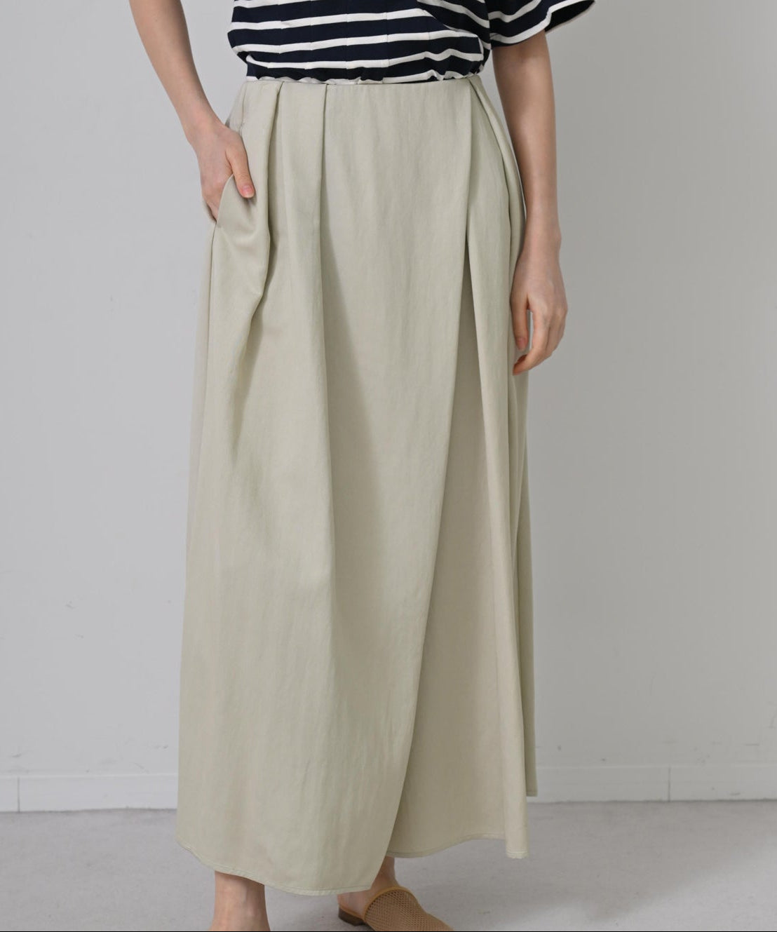 Cropped Wrap Wide Pants