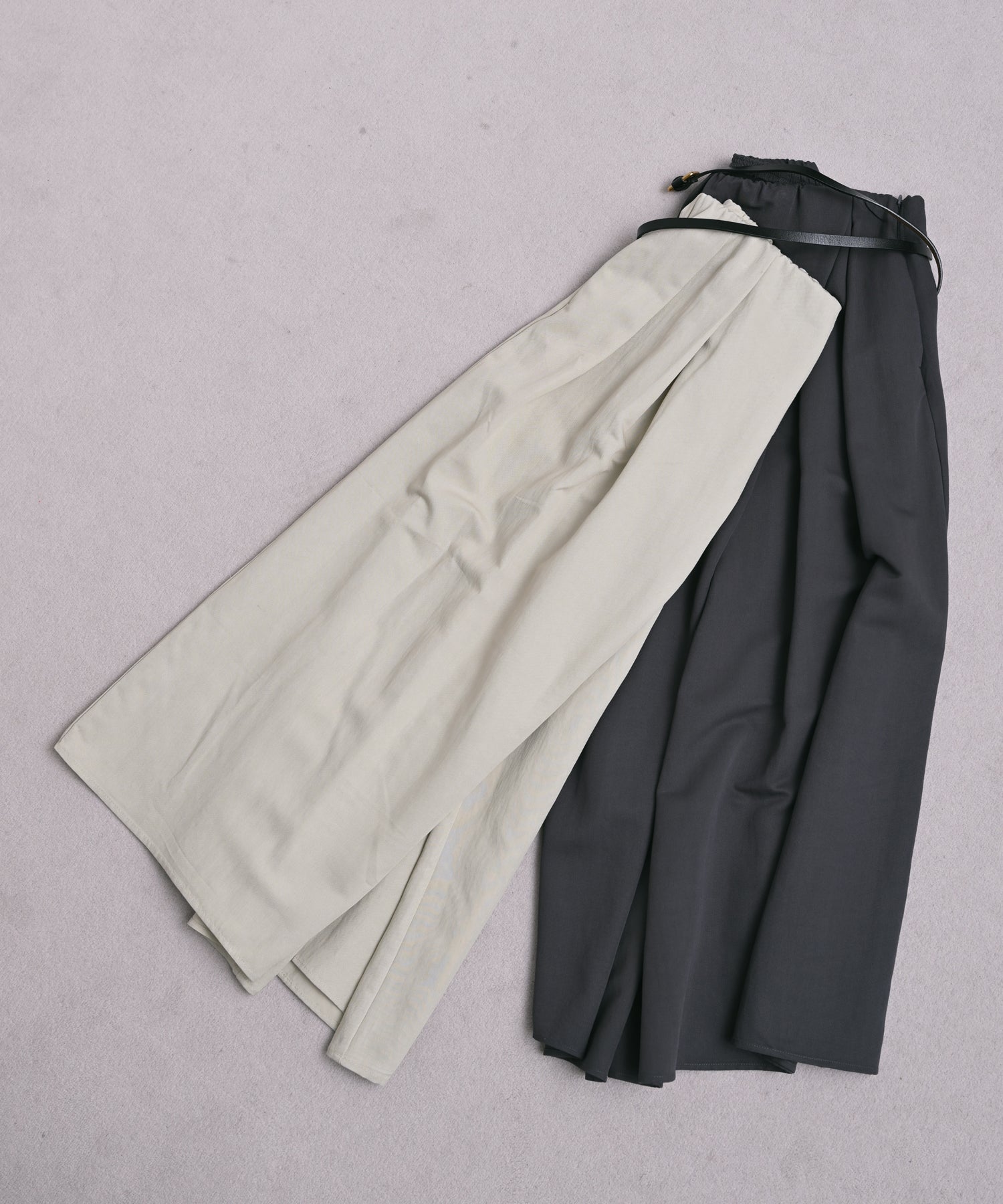 Cropped Wrap Wide Pants