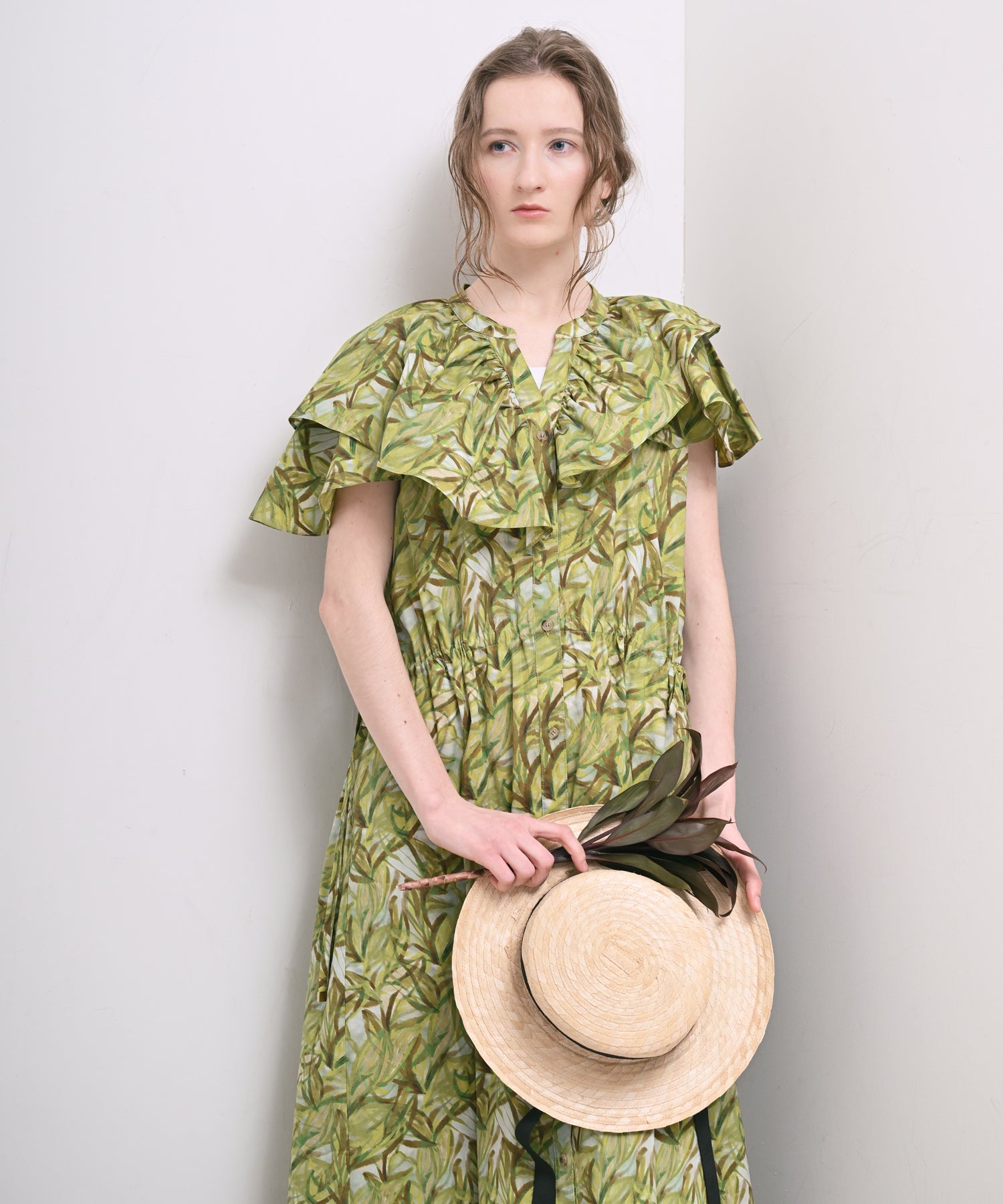 Botanical Frill Dress