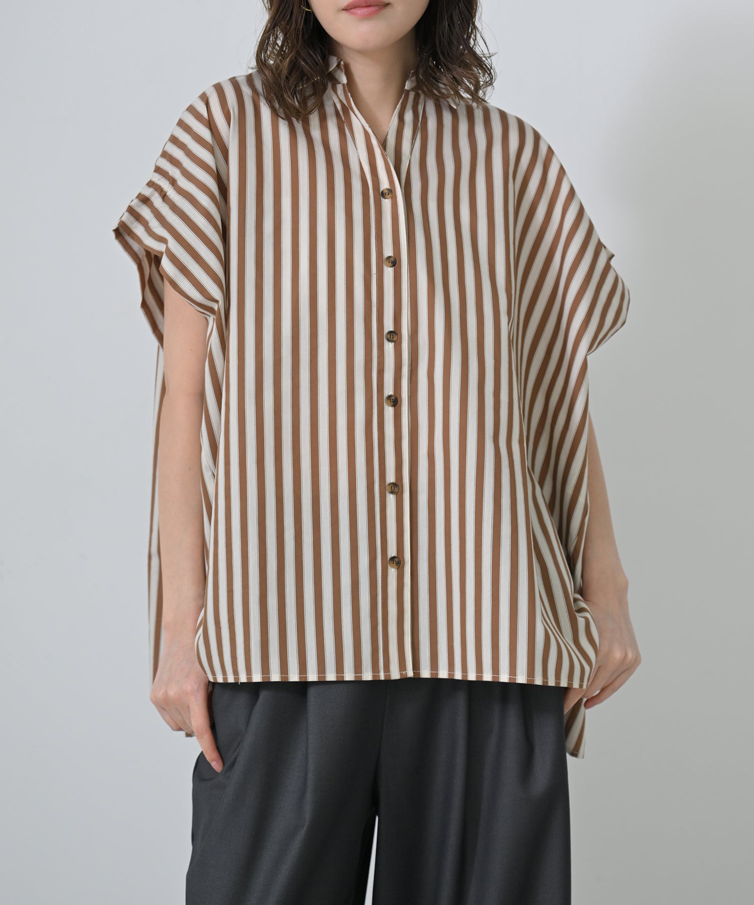 Back Ribbon Stripe Blouse