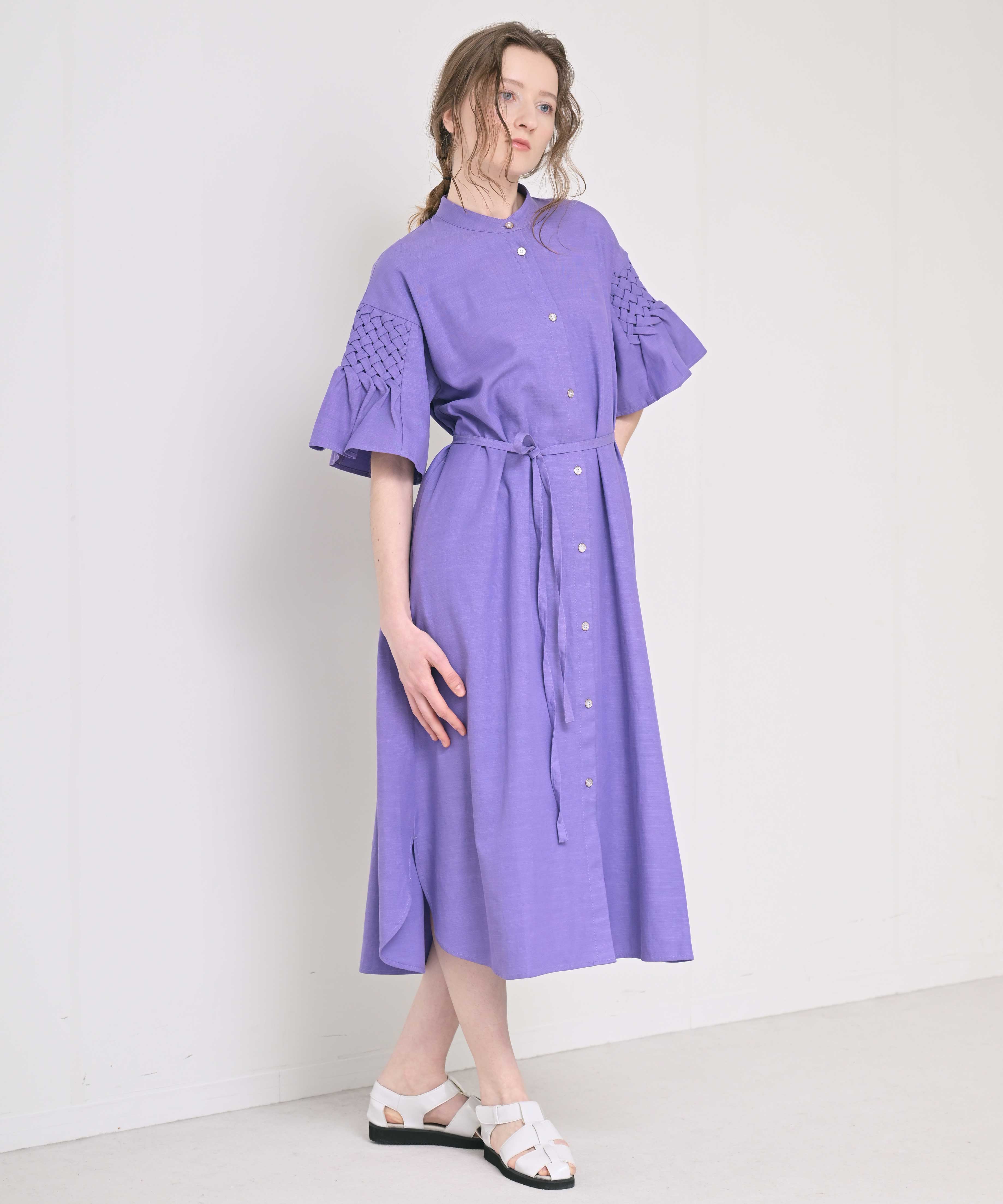 Short-Sleeved Smocked Dress