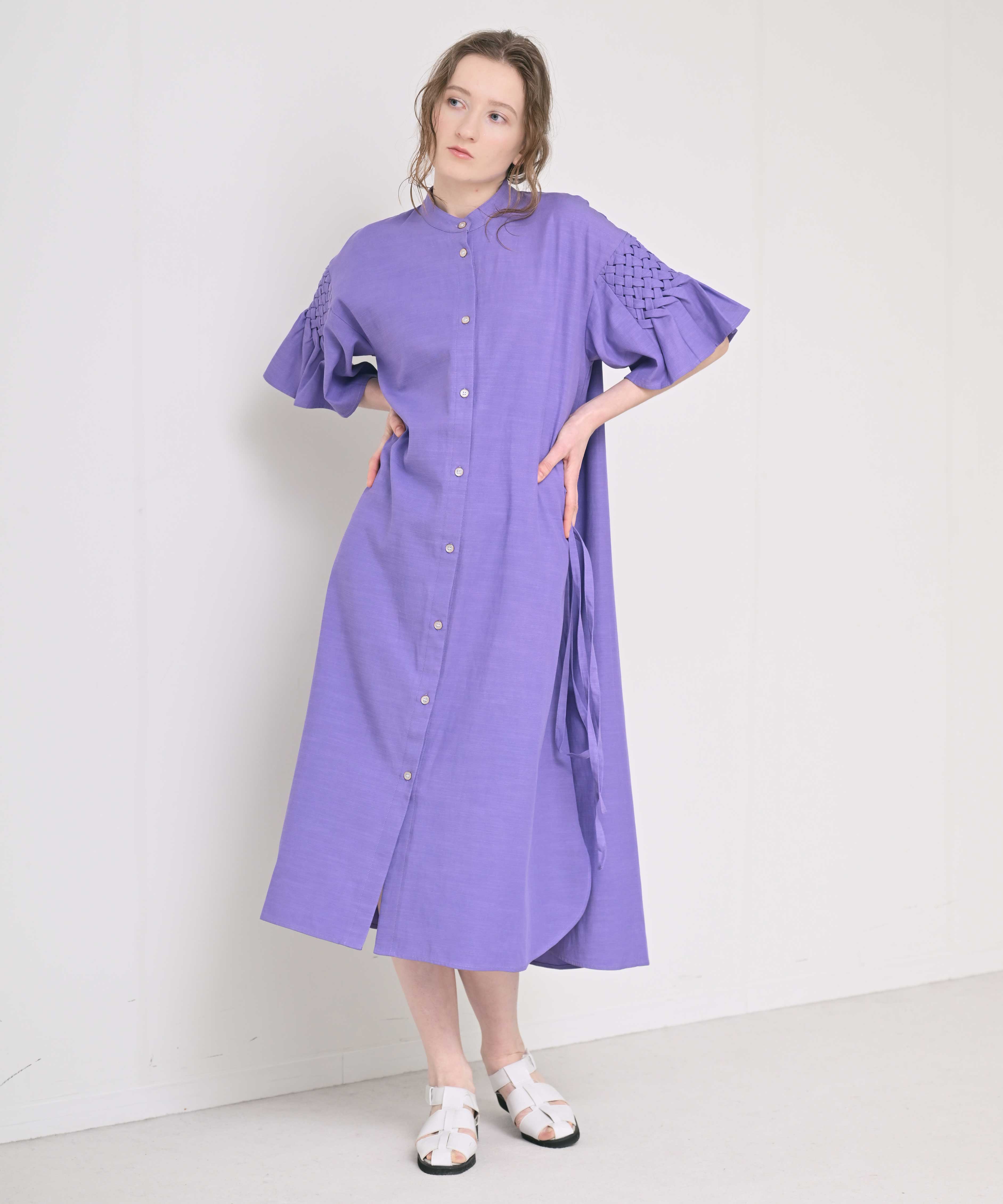 Short-Sleeved Smocked Dress