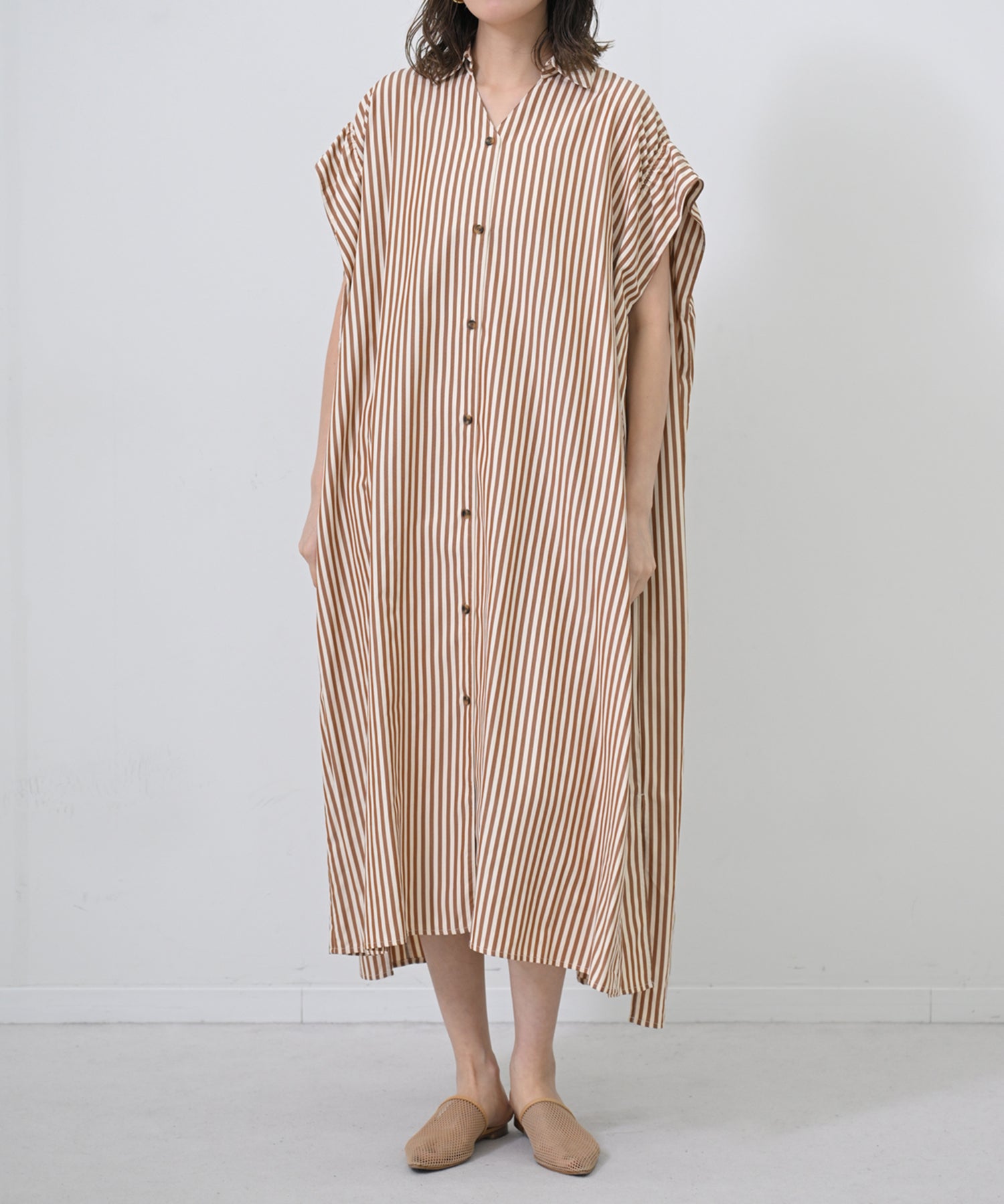 【半月板さん専用】P.L.N. 22AW STRING DRESS 茶色 Zinnia Tie Ponte Midi Dress-Espresso | Boden USA トップス