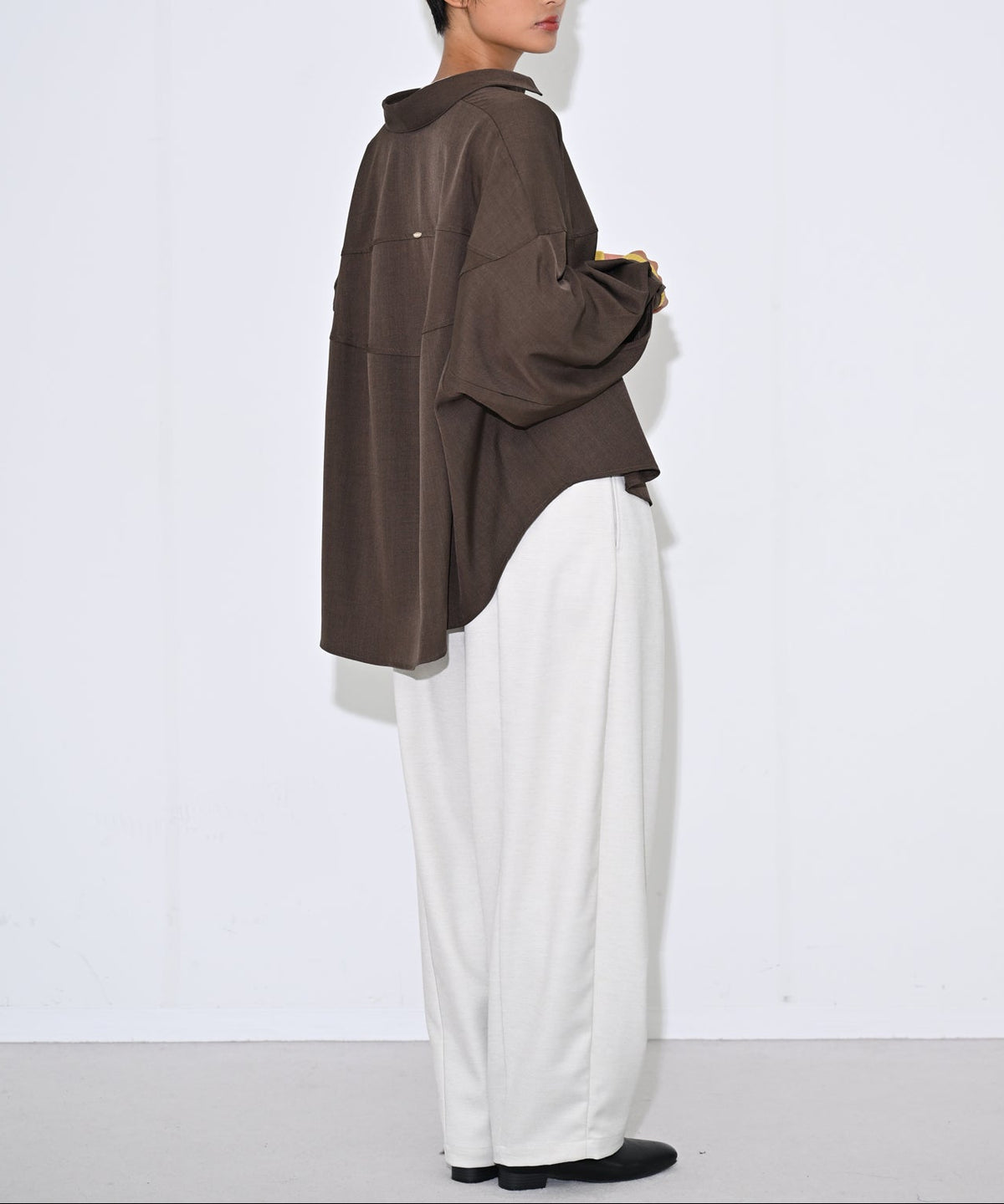 ブラウン　model：H166cm